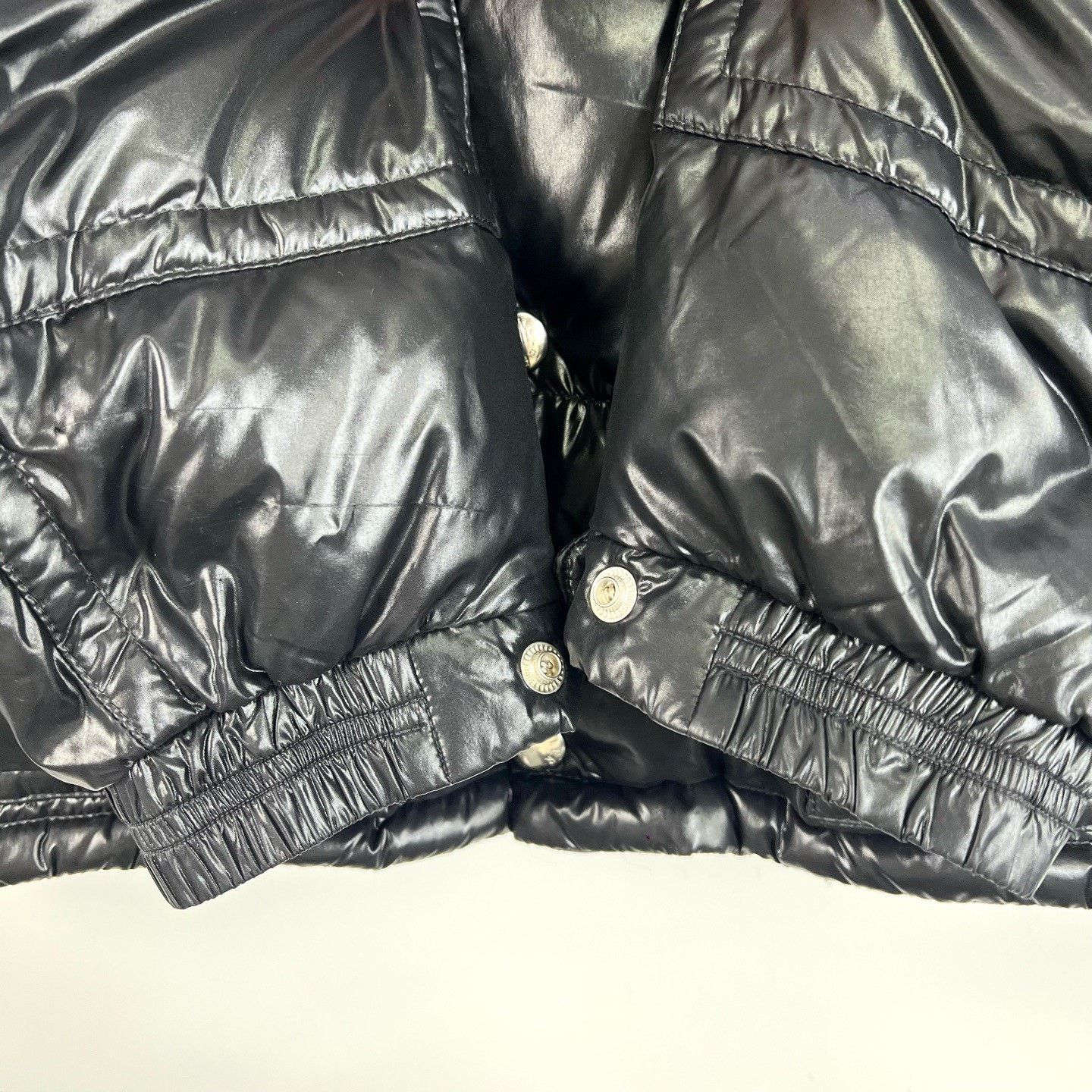Moncler Moncler Black Shiny Logo Down Jacket Size US M / EU 48-50 / 2 - 6 Thumbnail