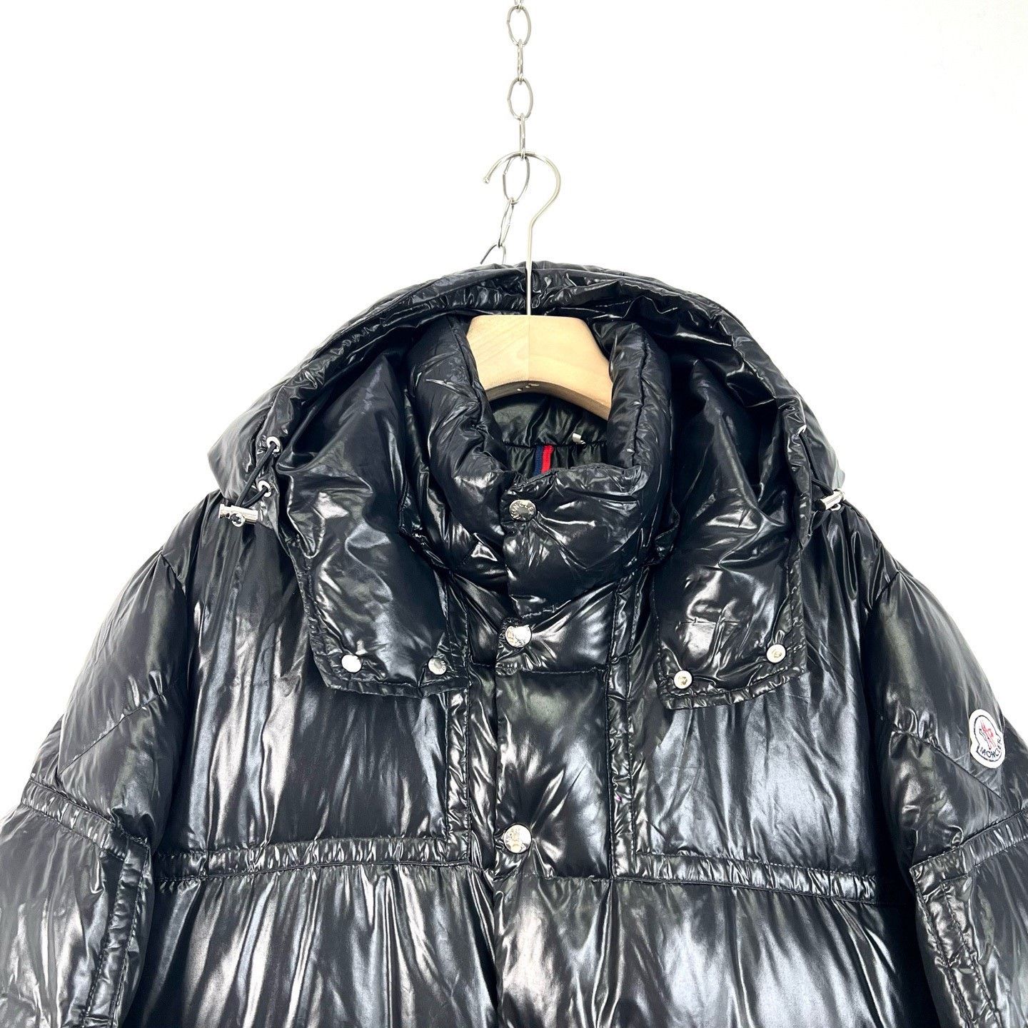 Moncler Moncler Black Shiny Logo Down Jacket Size US M / EU 48-50 / 2 - 3 Thumbnail