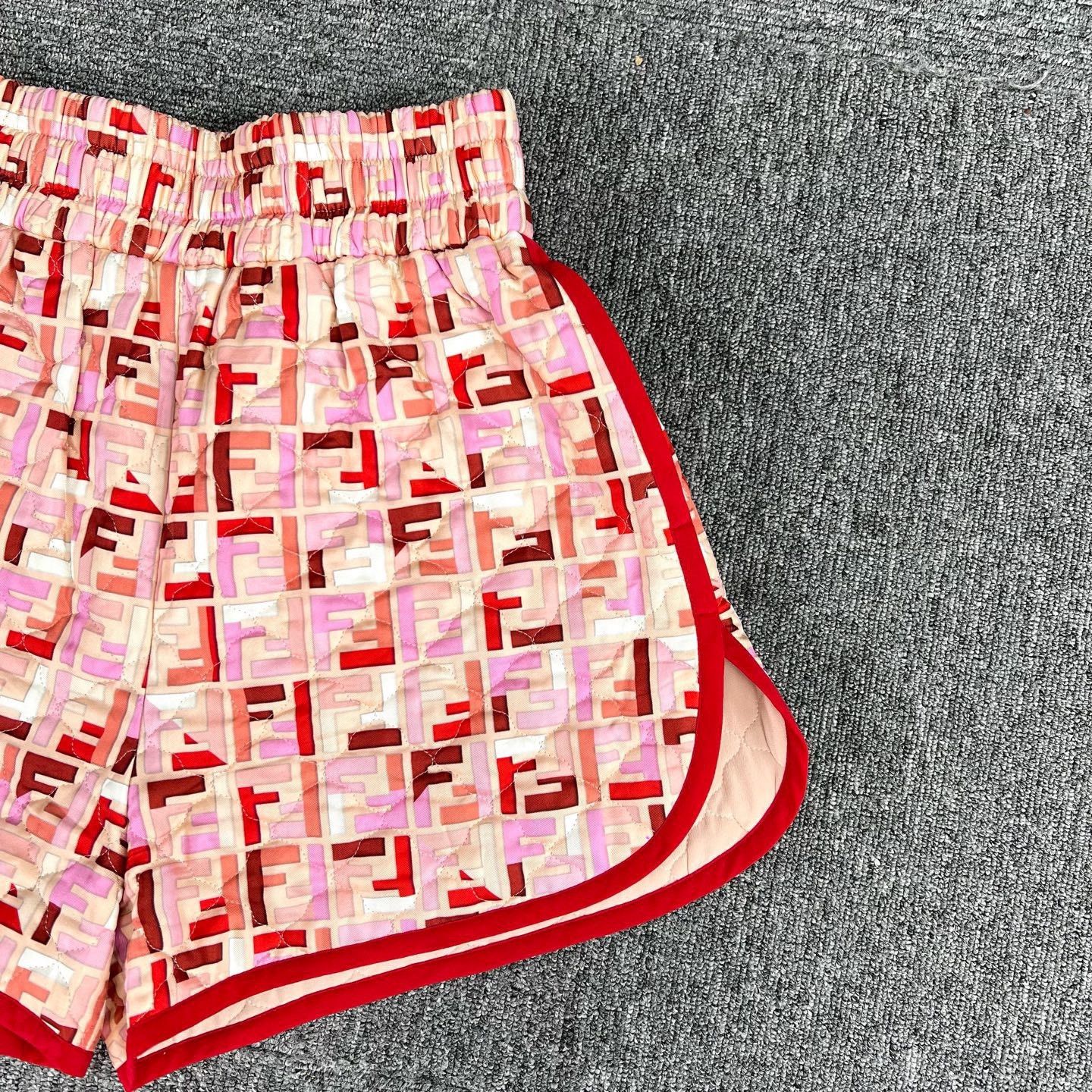 Fendi FENDI Double FF Print Silk Shorts Size 38" / US 16 / IT 52 - 3 Thumbnail