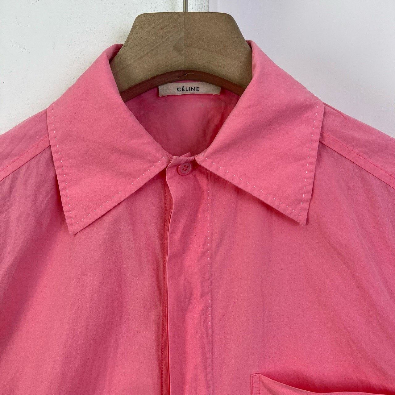 Celine Celine Pink Short Sleeve Shirt Size XS / US 0-2 / IT 36-38 - 3 Thumbnail