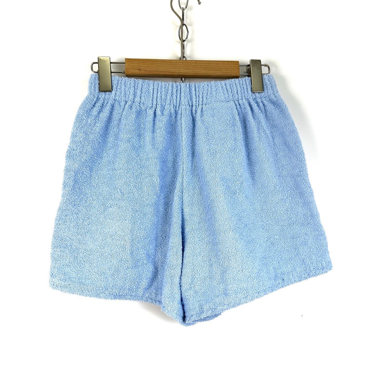 Prada Prada Blue Triangle Logo Terry Sports Shorts Size US 28 / EU 44 - 2 Thumbnail