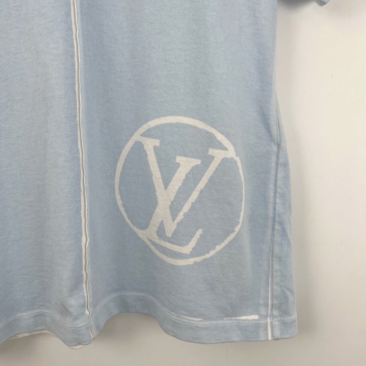 Louis Vuitton Louis Vuitton Blue Logo Print Short-Sleeve Size XS / US 0-2 / IT 36-38 - 4 Thumbnail