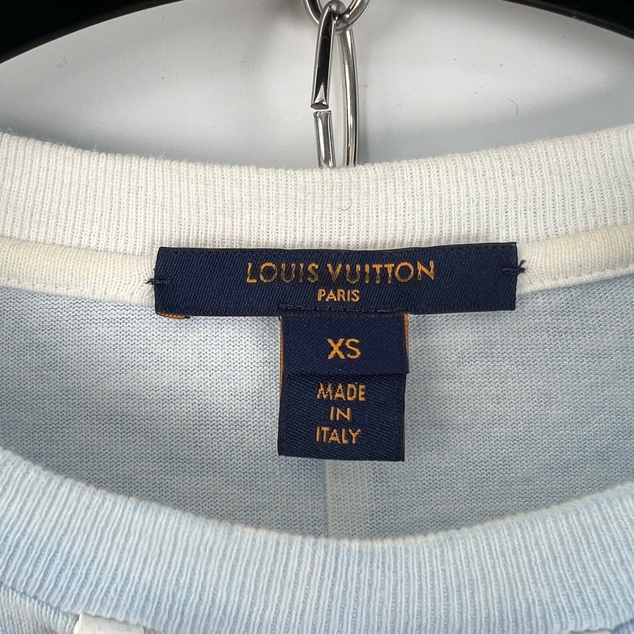 Louis Vuitton Louis Vuitton Blue Logo Print Short-Sleeve Size XS / US 0-2 / IT 36-38 - 6 Thumbnail