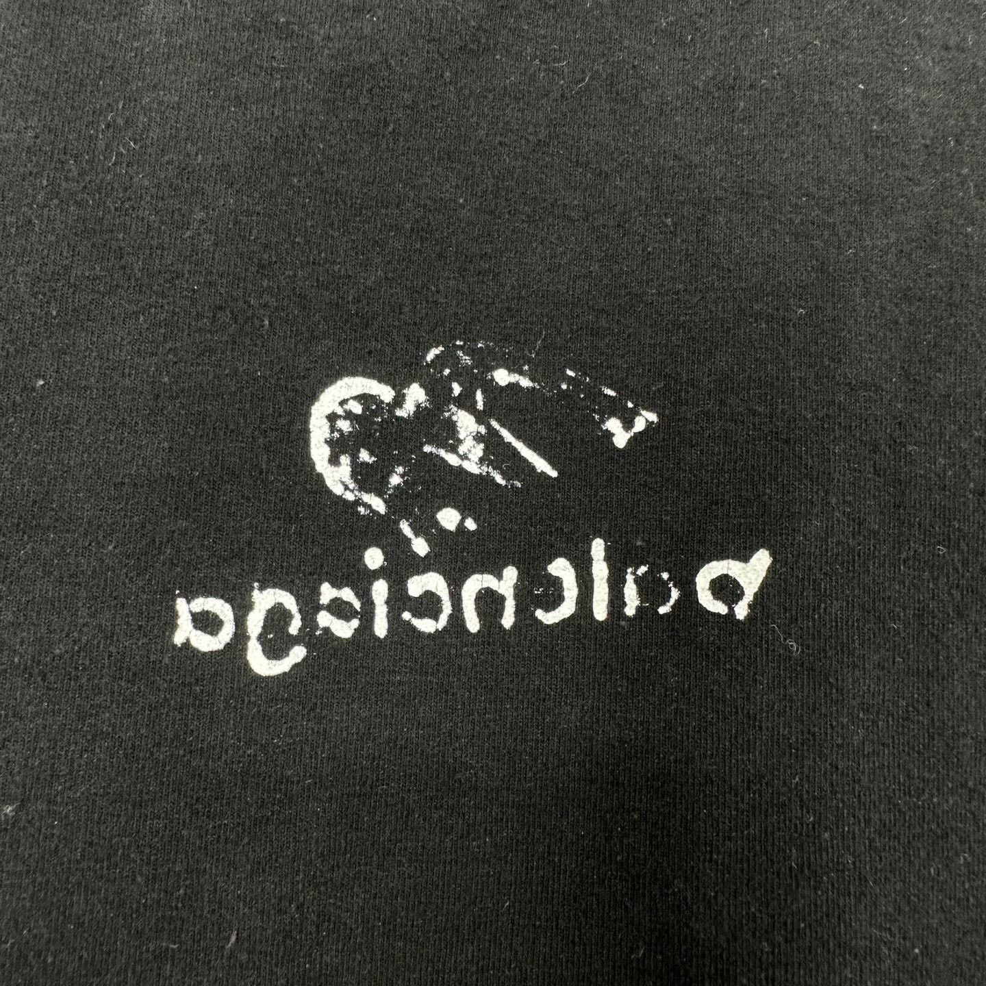 Balenciaga Balenciaga Women's Black Logo Print T-Shirt Size S / US 4 / IT 40 - 6 Thumbnail