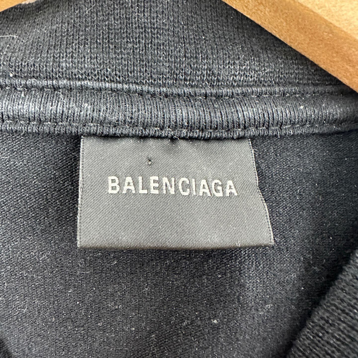 Balenciaga Balenciaga Women's Black Logo Print T-Shirt Size S / US 4 / IT 40 - 4 Thumbnail