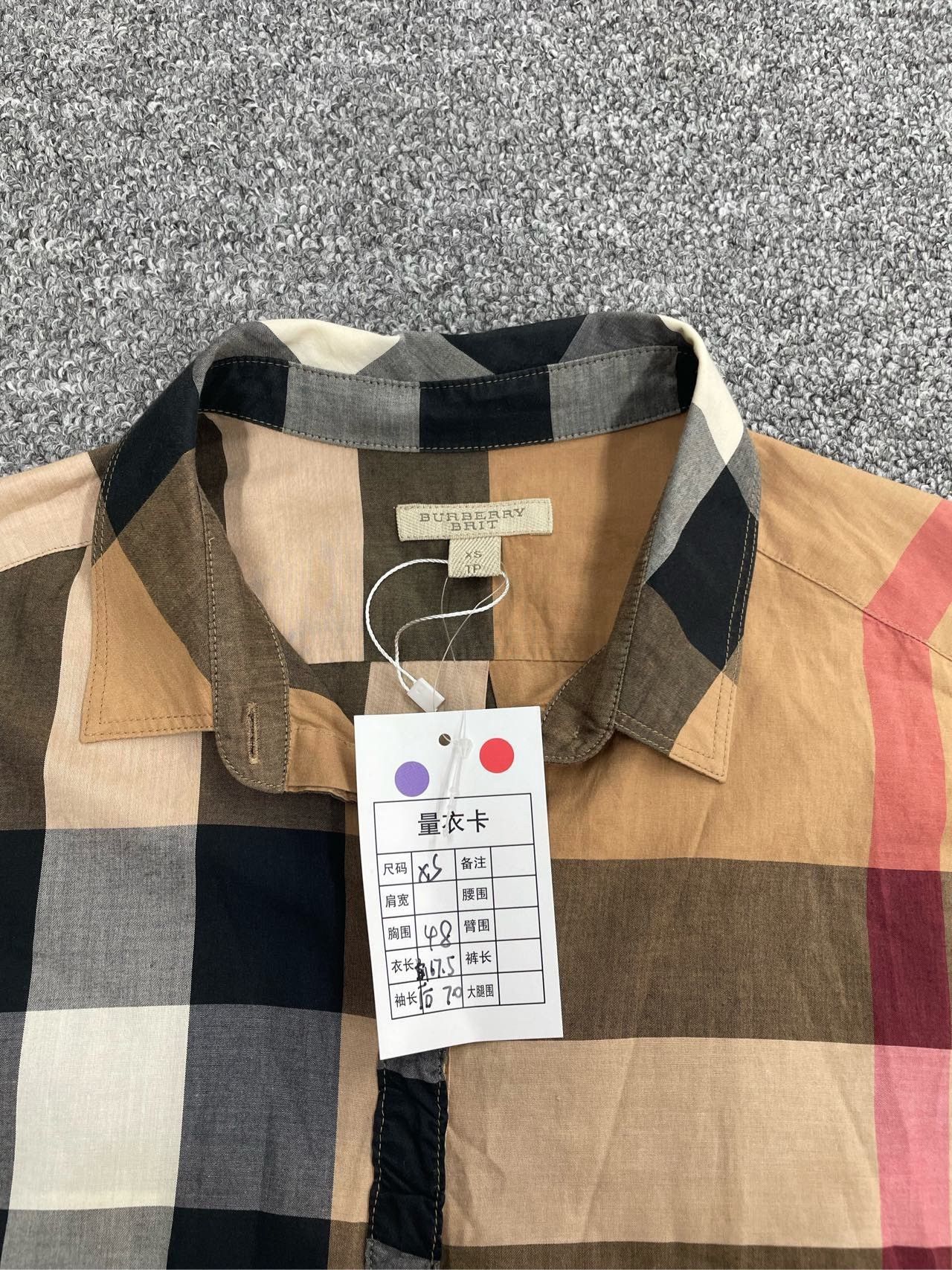 Burberry Burberry Women's Check Shirt XS Size XS / US 0-2 / IT 36-38 - 3 Thumbnail