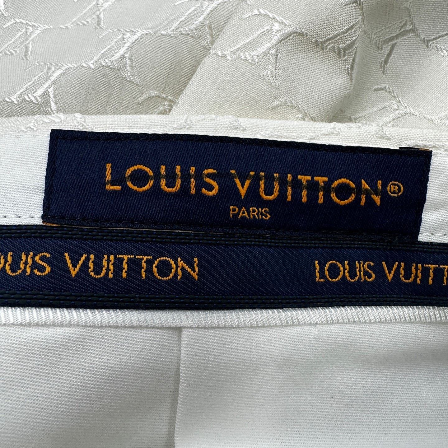 Louis Vuitton Louis Vuitton White High-Waisted Flared Jeans Size 42" / US 20 - 4 Thumbnail