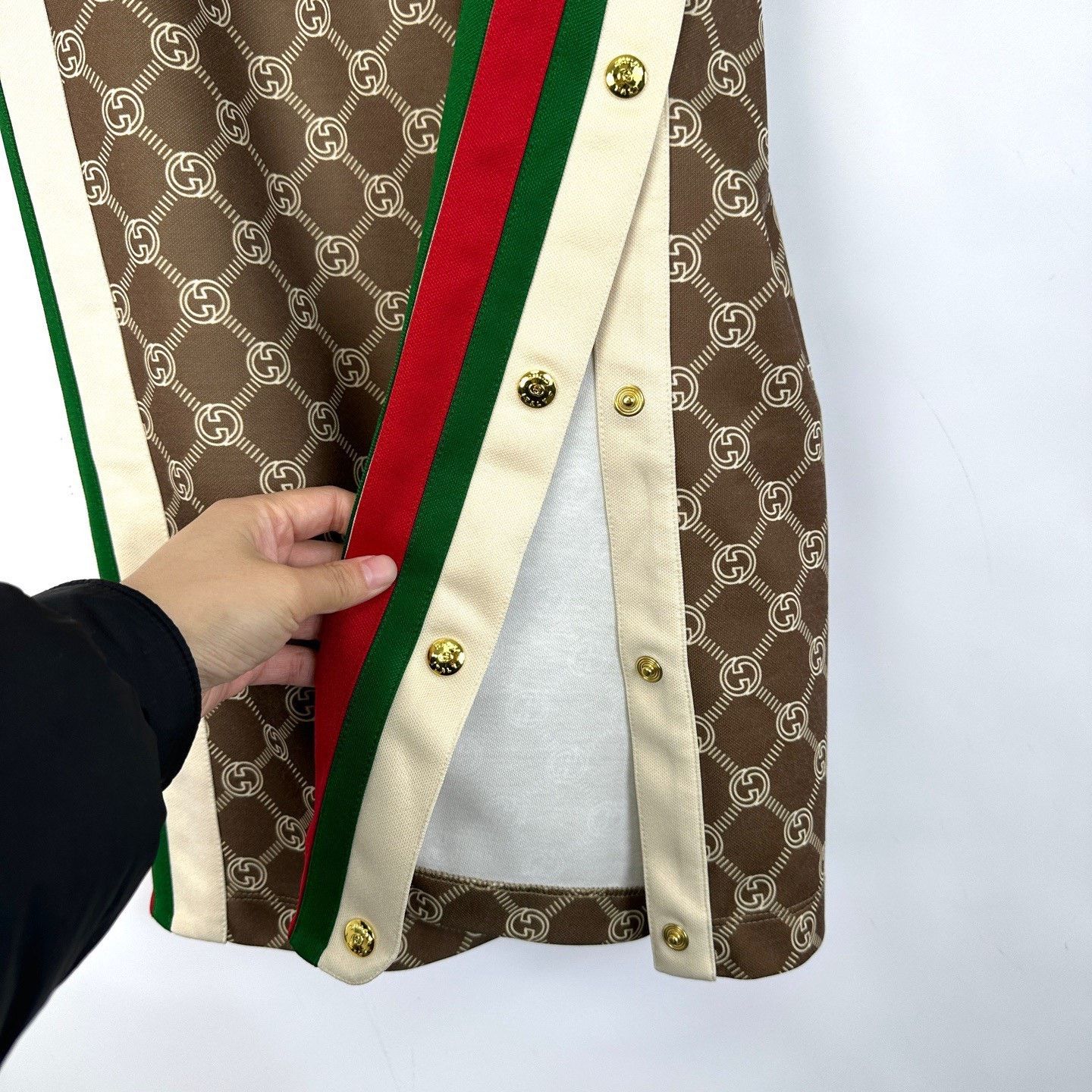 Gucci Gucci GG Monogram Drawstring Knit Wide-Leg Pants XS Size 34" / US 12 / IT 48 - 5 Thumbnail
