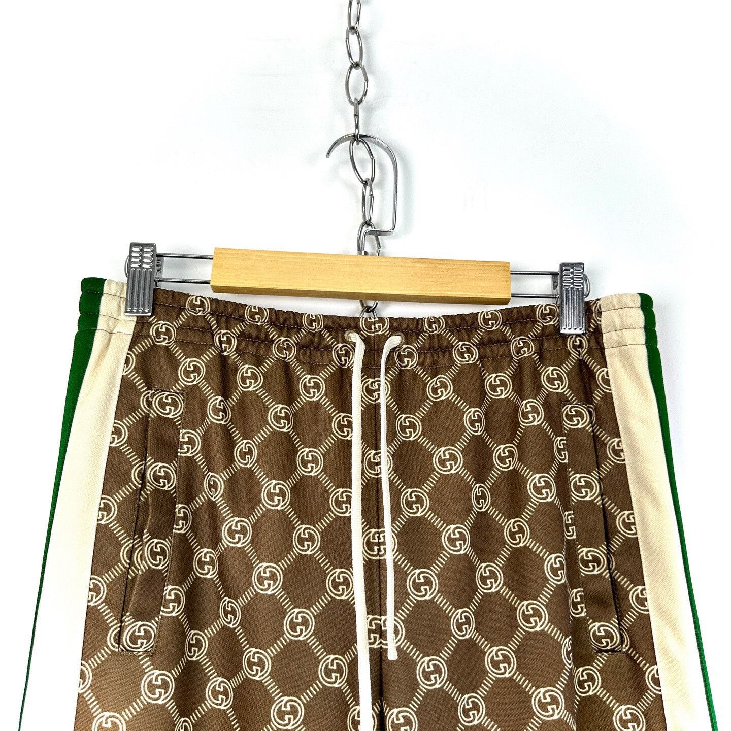 Gucci Gucci GG Monogram Drawstring Knit Wide-Leg Pants XS Size 34" / US 12 / IT 48 - 3 Thumbnail
