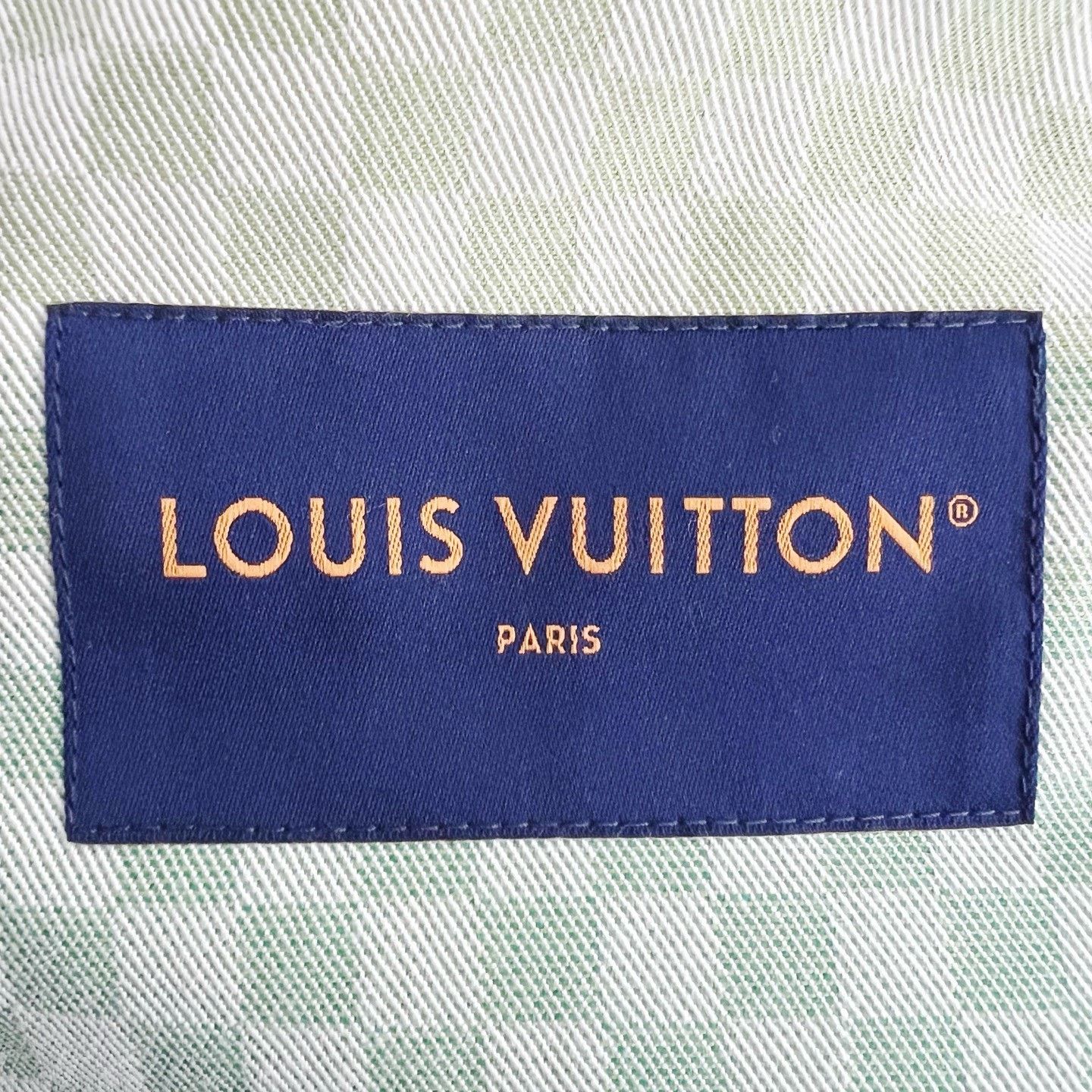 Louis Vuitton Louis Vuitton SS25 Green Gradient Check Denim Jacket Size US M / EU 48-50 / 2 - 8 Thumbnail