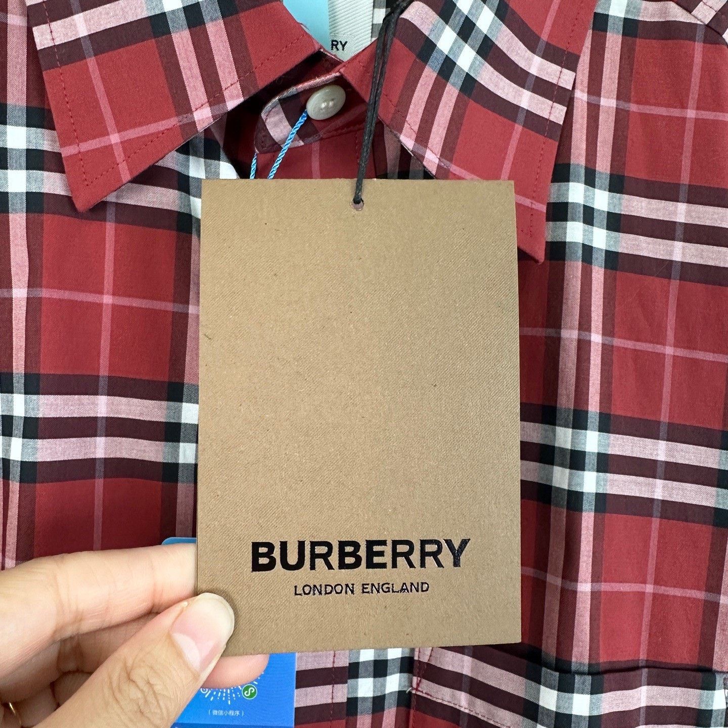 Burberry Burberry Red Check Long-Sleeve Shirt Size US M / EU 48-50 / 2 - 5 Thumbnail