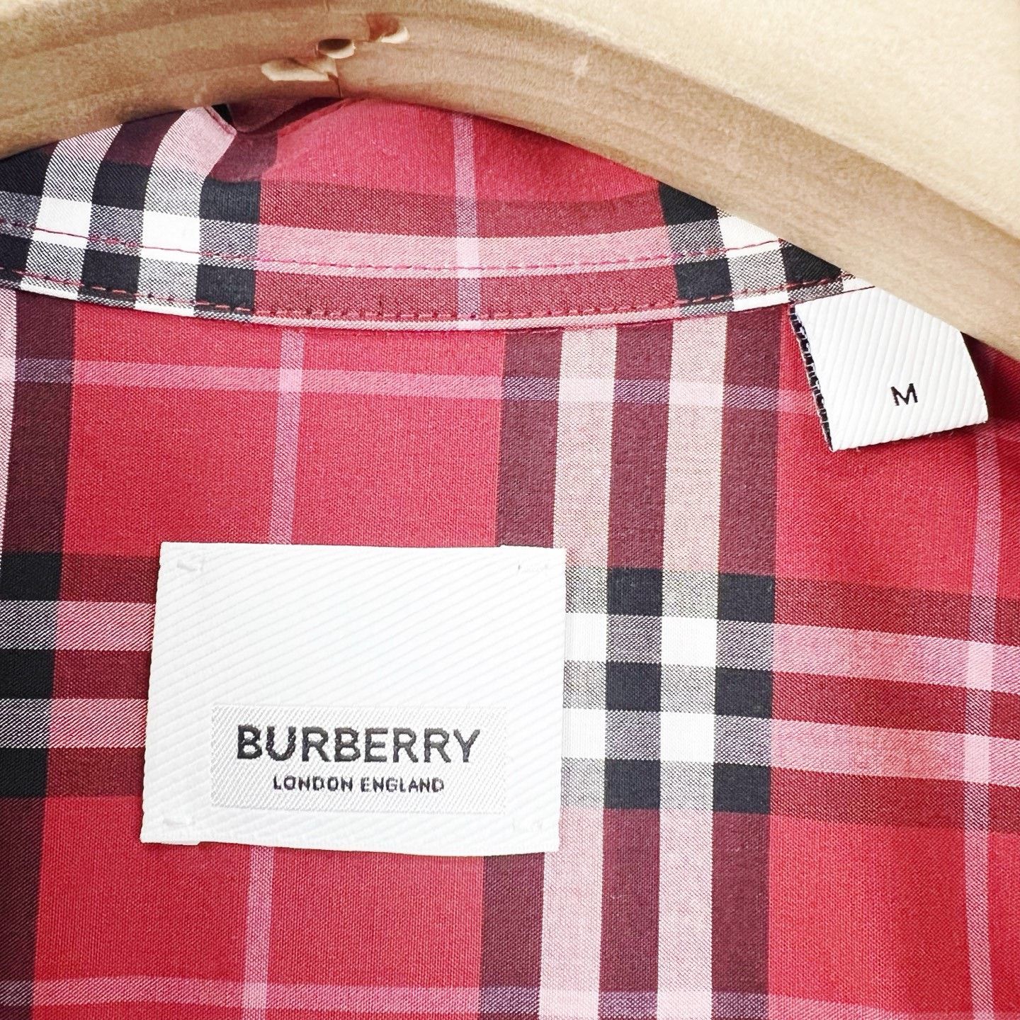 Burberry Burberry Red Check Long-Sleeve Shirt Size US M / EU 48-50 / 2 - 7 Thumbnail