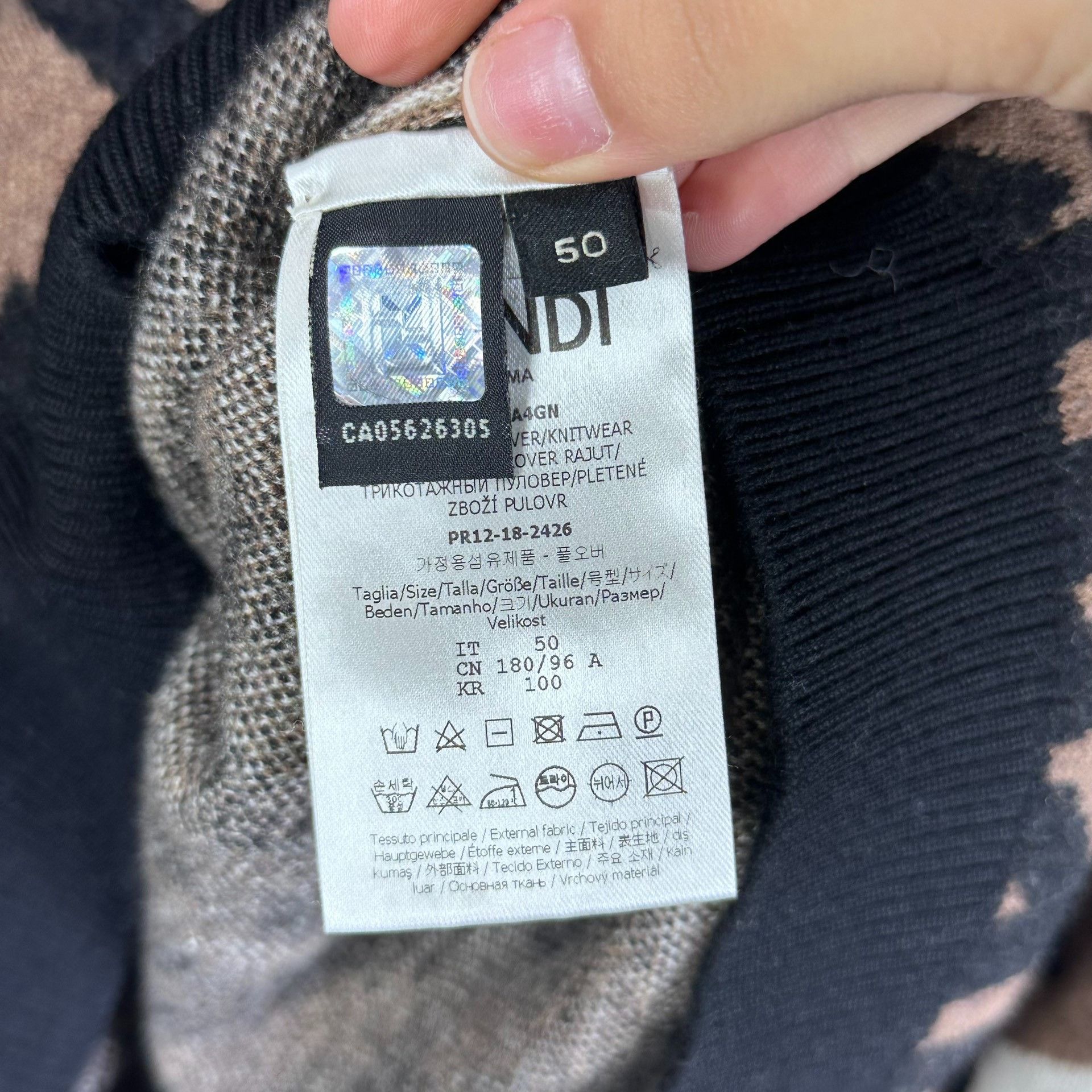 Fendi Fendi Double F Logo Wool Sweater Size US M / EU 48-50 / 2 - 8 Thumbnail