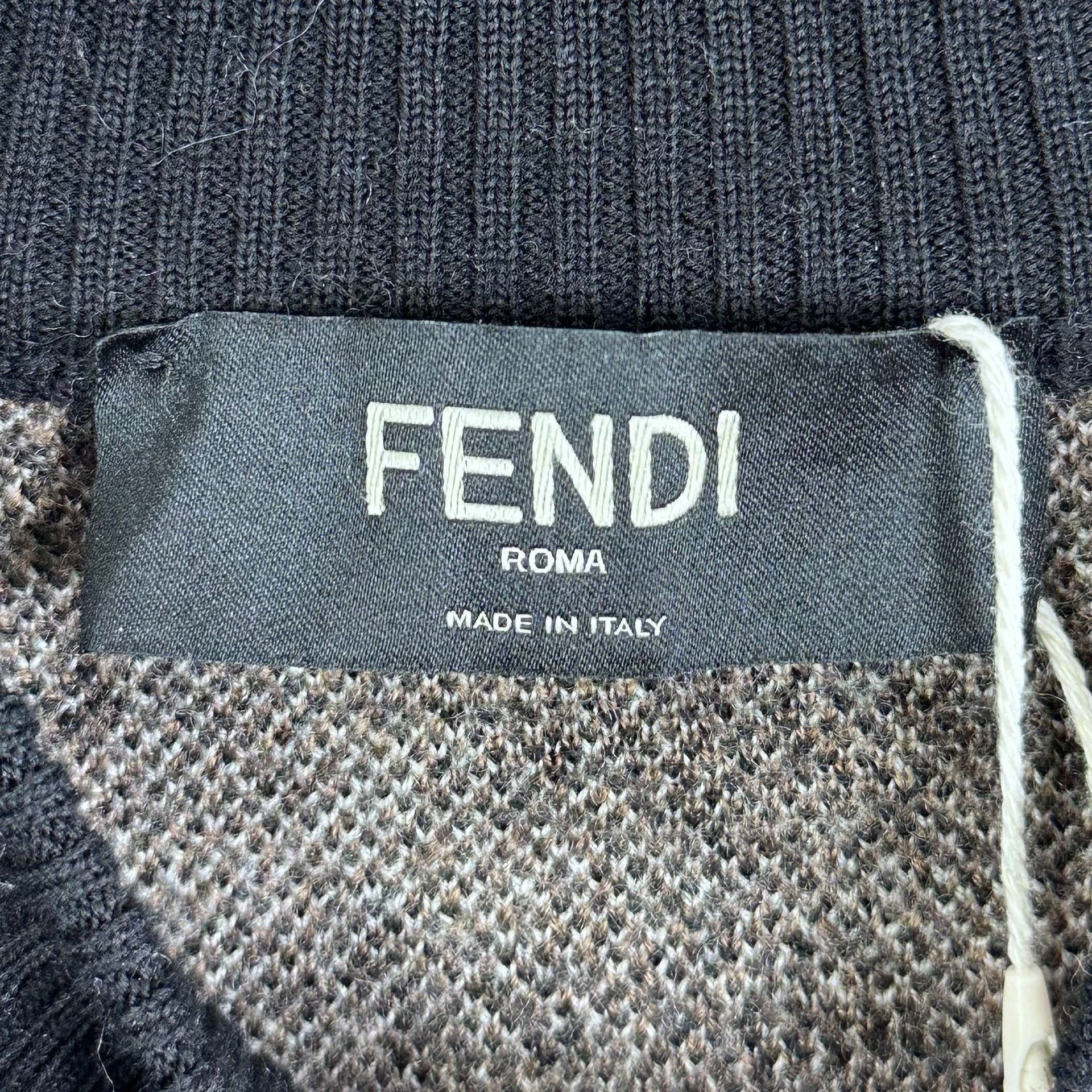 Fendi Fendi Double F Logo Wool Sweater Size US M / EU 48-50 / 2 - 6 Thumbnail
