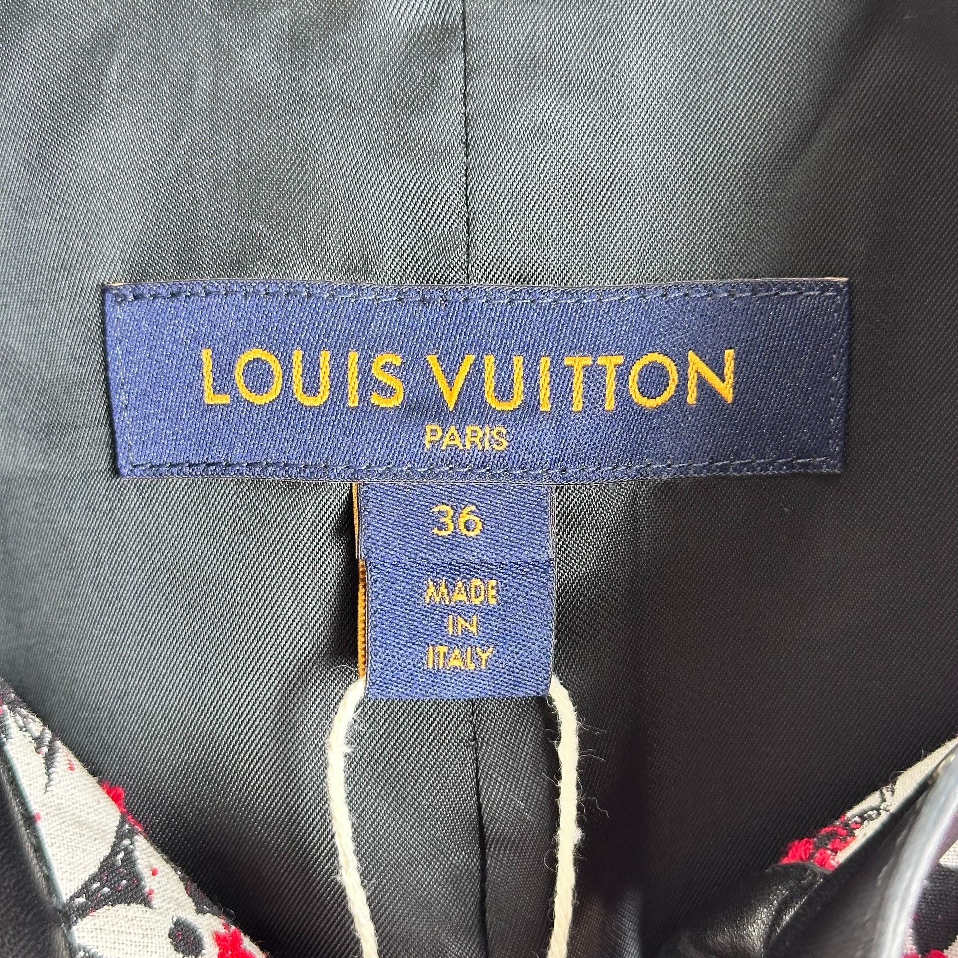 Louis Vuitton Louis Vuitton Monogram Print Leather Jacket Size XS / US 0-2 / IT 36-38 - 4 Thumbnail