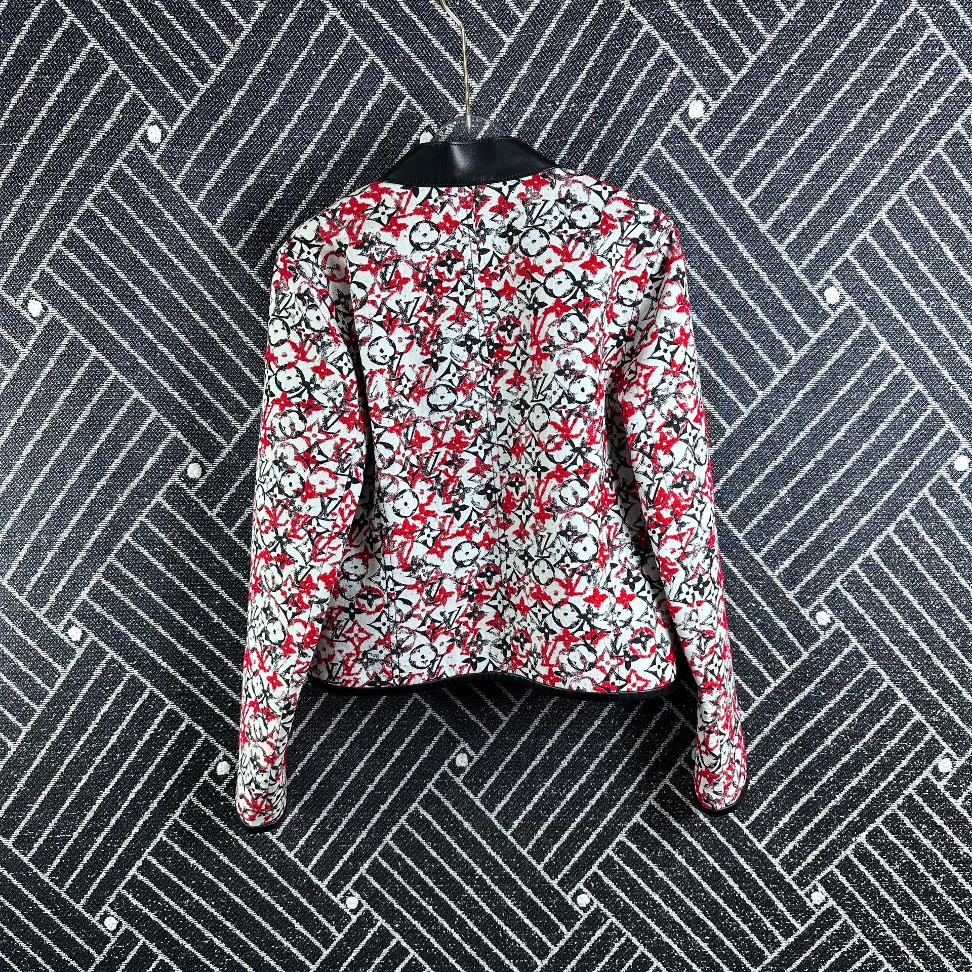 Louis Vuitton Louis Vuitton Monogram Print Leather Jacket Size XS / US 0-2 / IT 36-38 - 2 Thumbnail