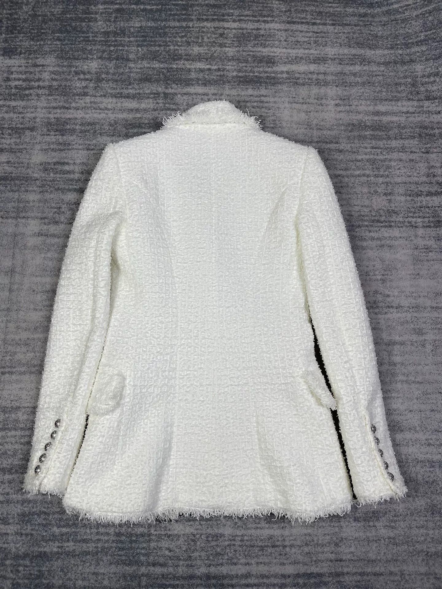 Balmain Balmain White Tweed Suit Set Size XXS / US 00 / IT 34 - 2 Thumbnail
