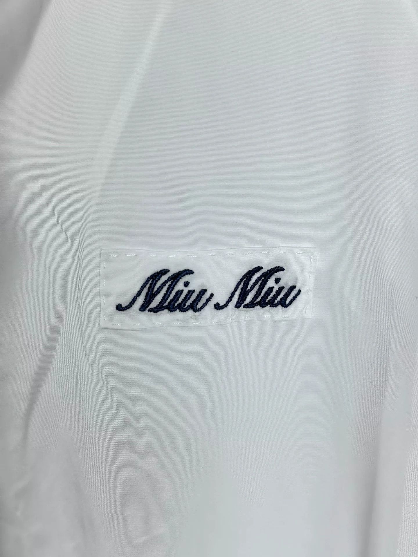 Miu Miu Miu Miu SS24 Logo Embroidered Sailor Collar Dress Size XS / US 0-2 / IT 36-38 - 3 Thumbnail