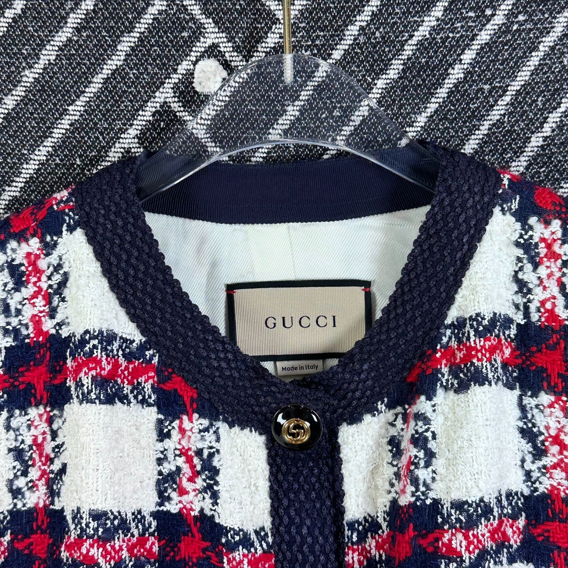 Gucci Gucci Plaid Tweed Coat Size S / US 4 / IT 40 - 6 Thumbnail