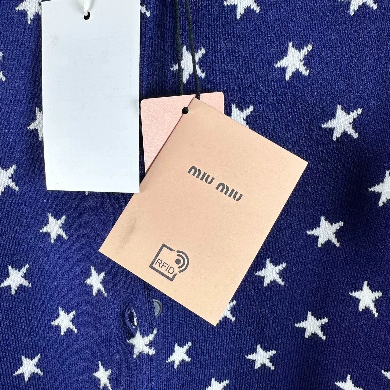 Miu Miu MiuMiu Star Intarsia Slim Knit Sweater Size S / US 4 / IT 40 - 6 Thumbnail