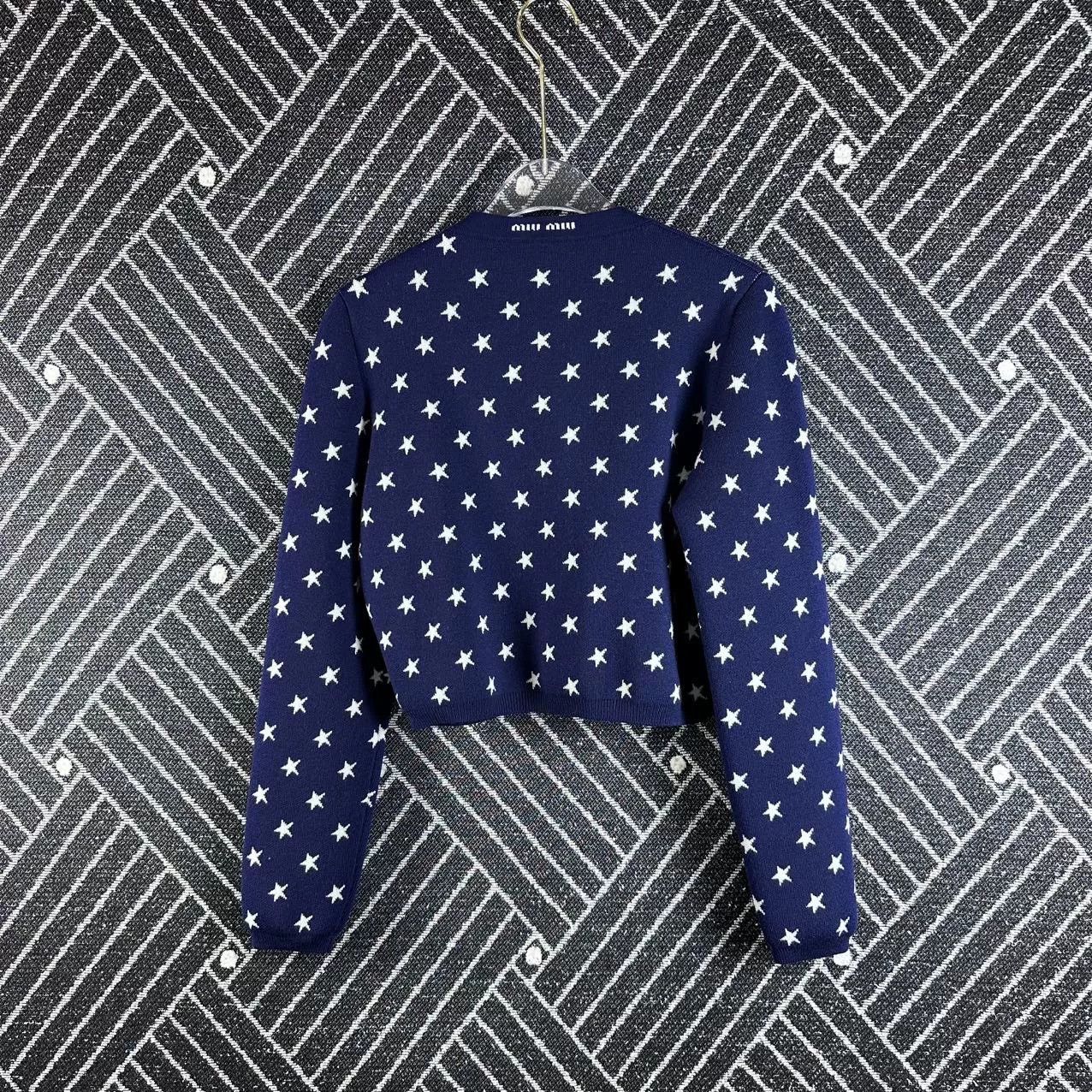 Miu Miu MiuMiu Star Intarsia Slim Knit Sweater Size S / US 4 / IT 40 - 2 Thumbnail