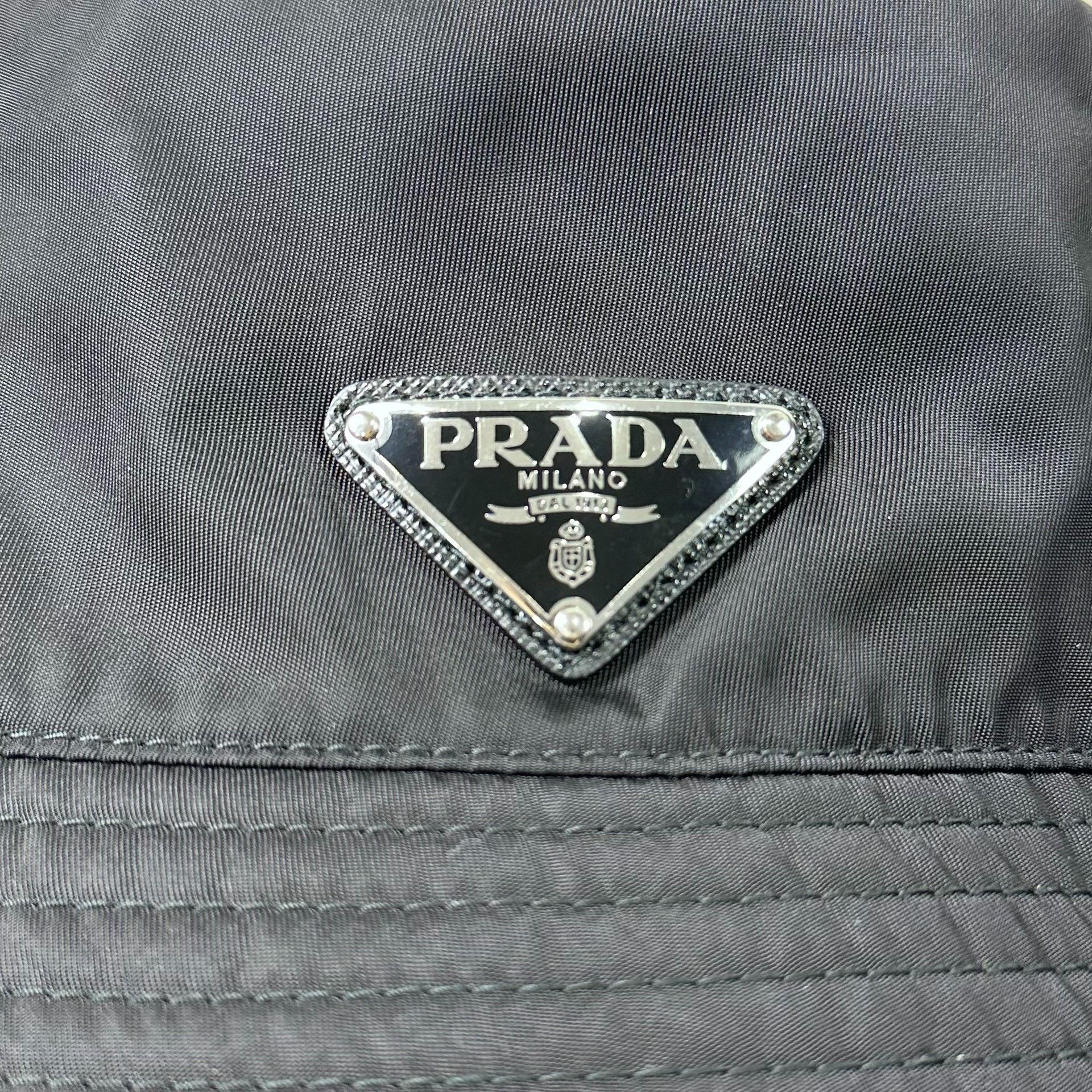 Prada Prada Black Nylon Bucket Hat 1999 Size ONE SIZE - 6 Thumbnail