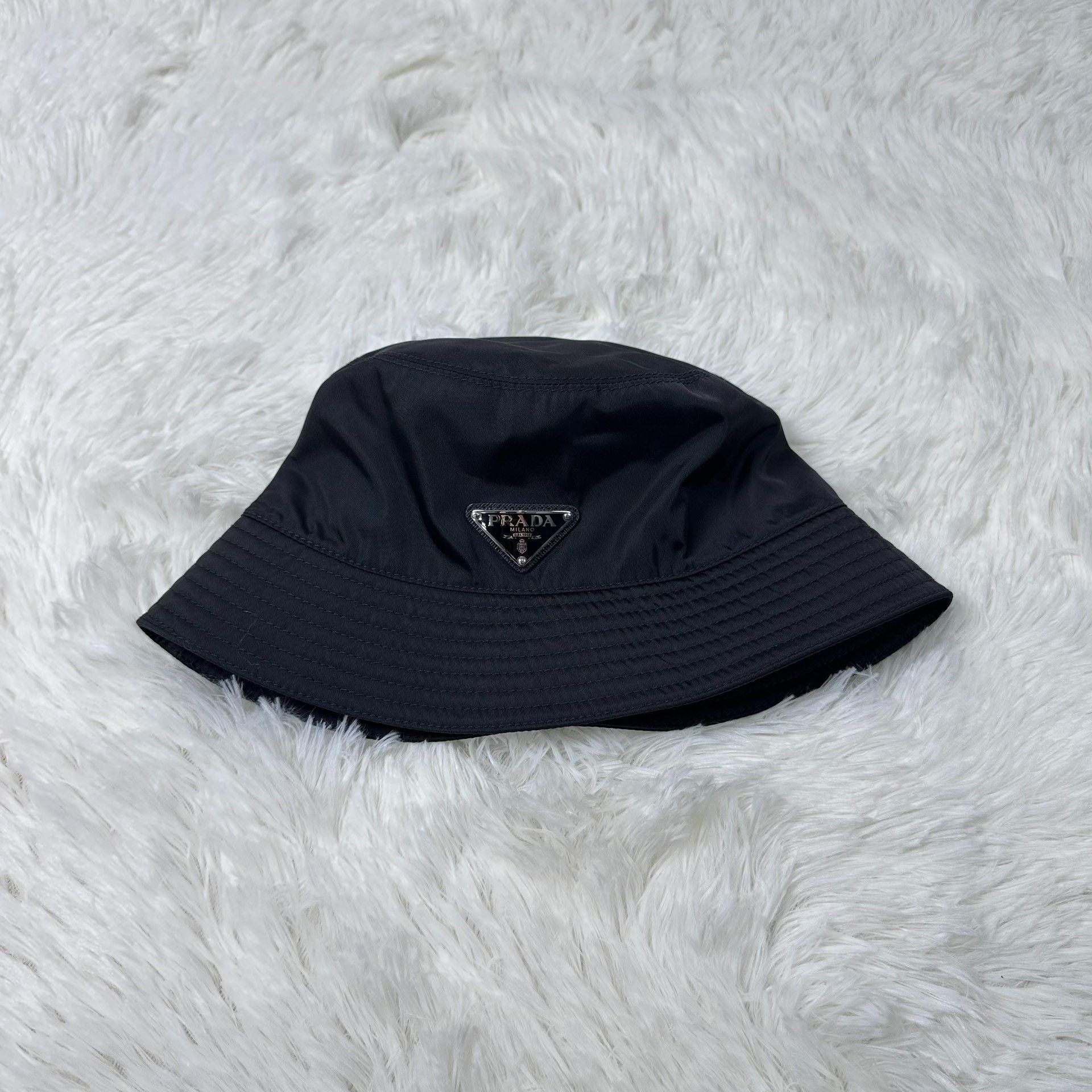Prada Prada Black Nylon Bucket Hat 1999 Size ONE SIZE - 3 Thumbnail