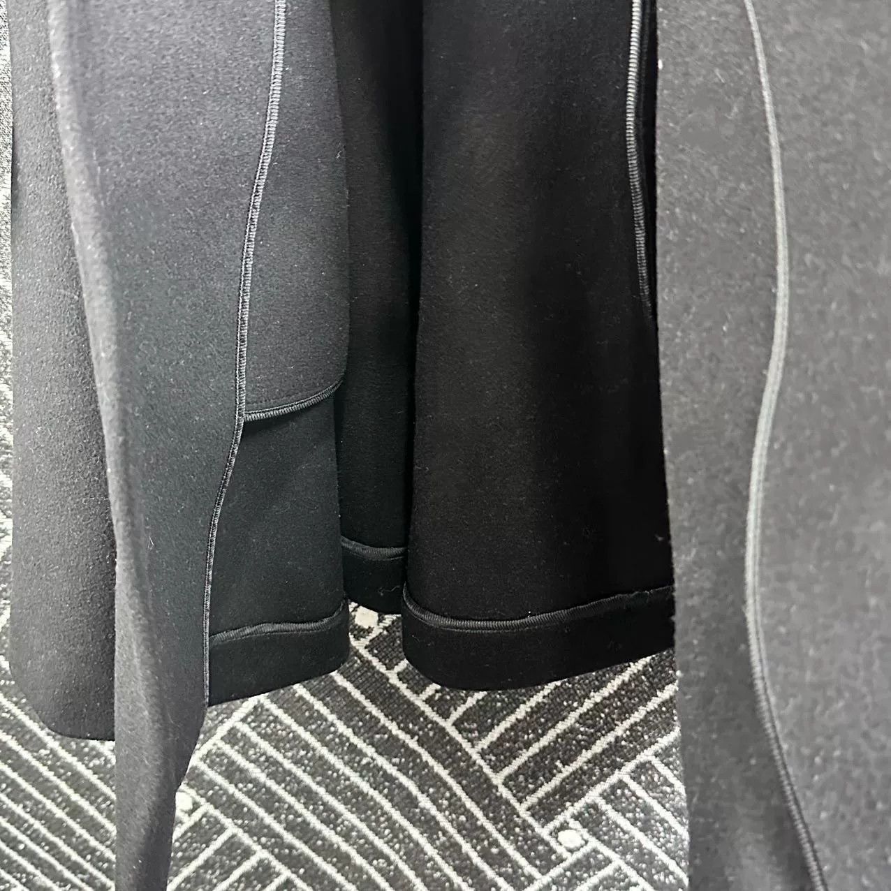 Prada Prada Black Hooded Wool Coat Size S / US 4 / IT 40 - 8 Thumbnail