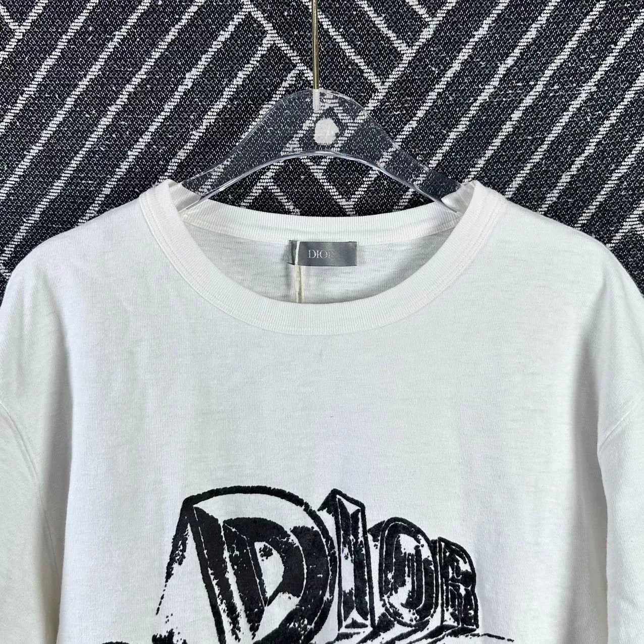Dior DIOR Logo Print Crewneck Short-Sleeve T-Shirt Size US L / EU 52-54 / 3 - 5 Thumbnail