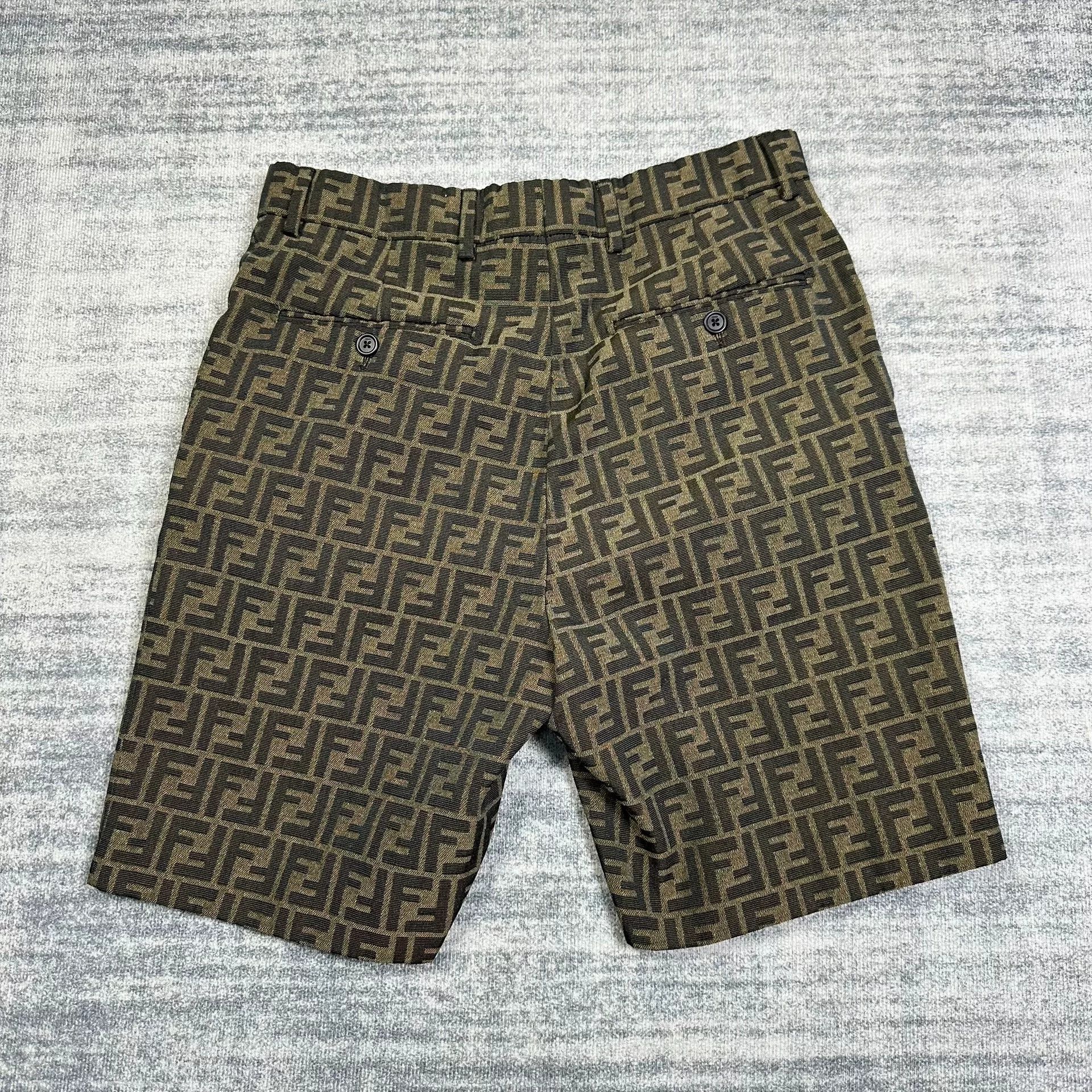 Fendi Fendi All-Over Print Denim Shorts Size US 30 / EU 46 - 4 Thumbnail