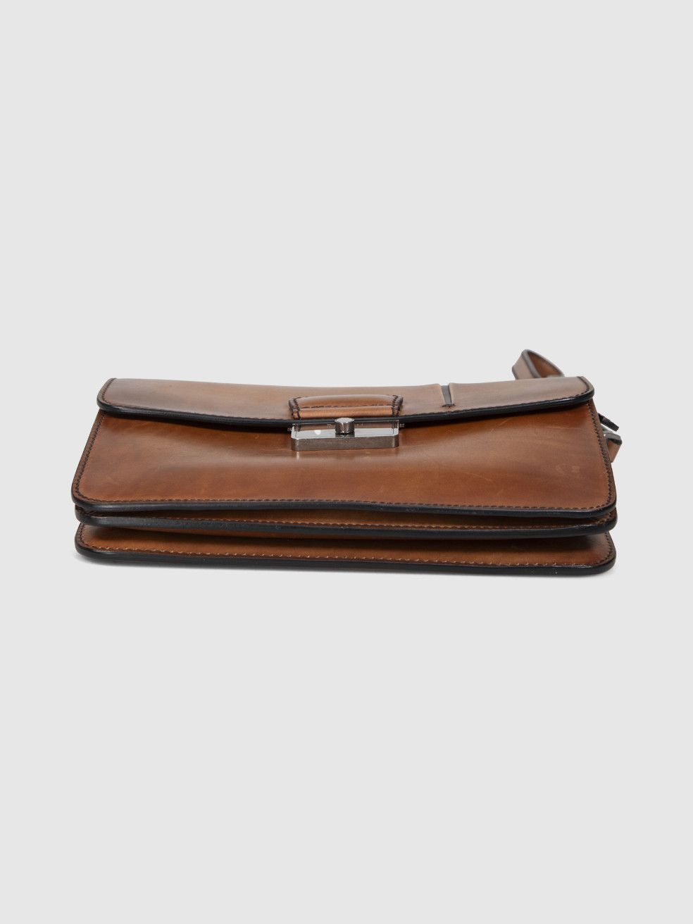 Berluti Brown Leather Briefcase Clutch Size ONE SIZE - 5 Thumbnail