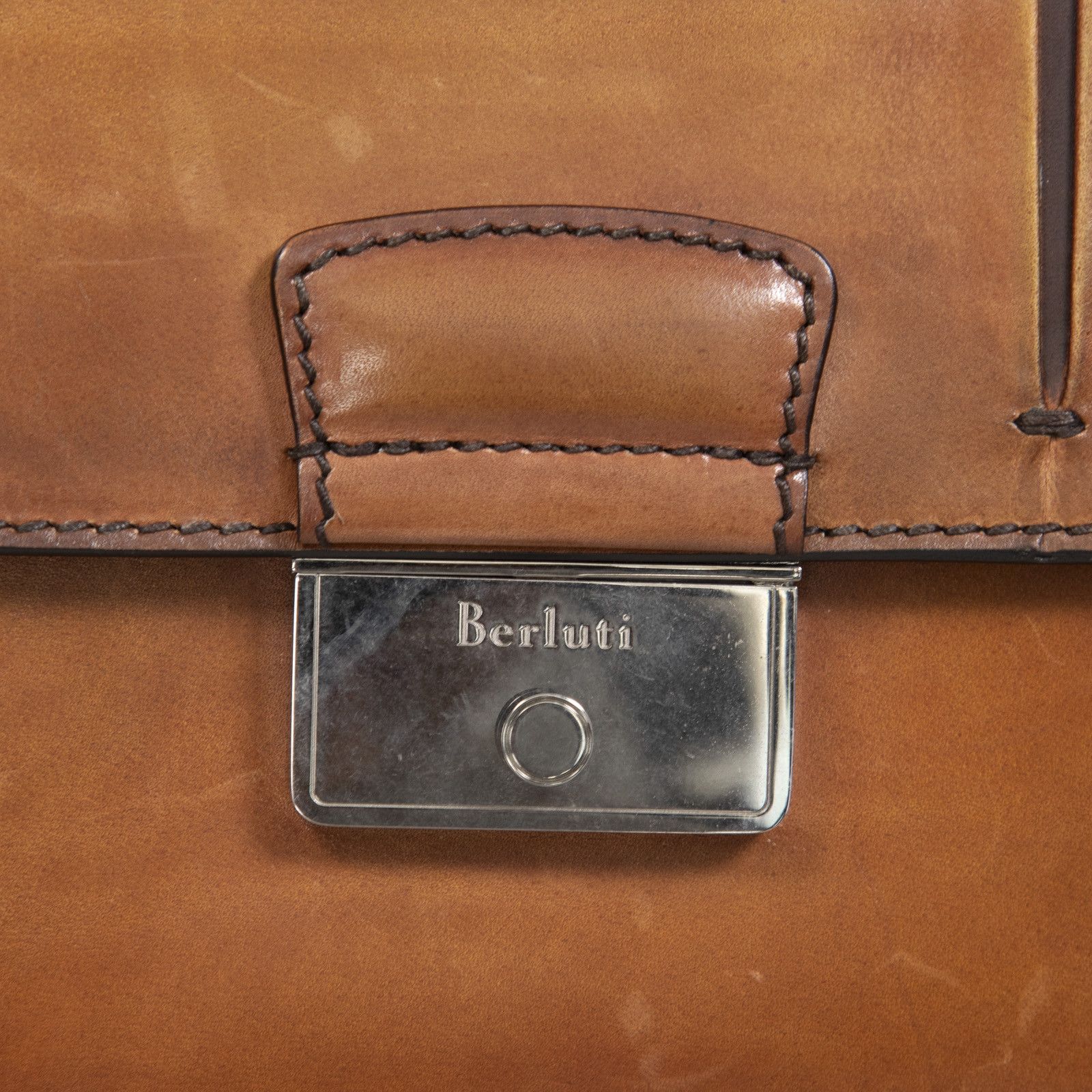 Berluti Brown Leather Briefcase Clutch Size ONE SIZE - 6 Thumbnail
