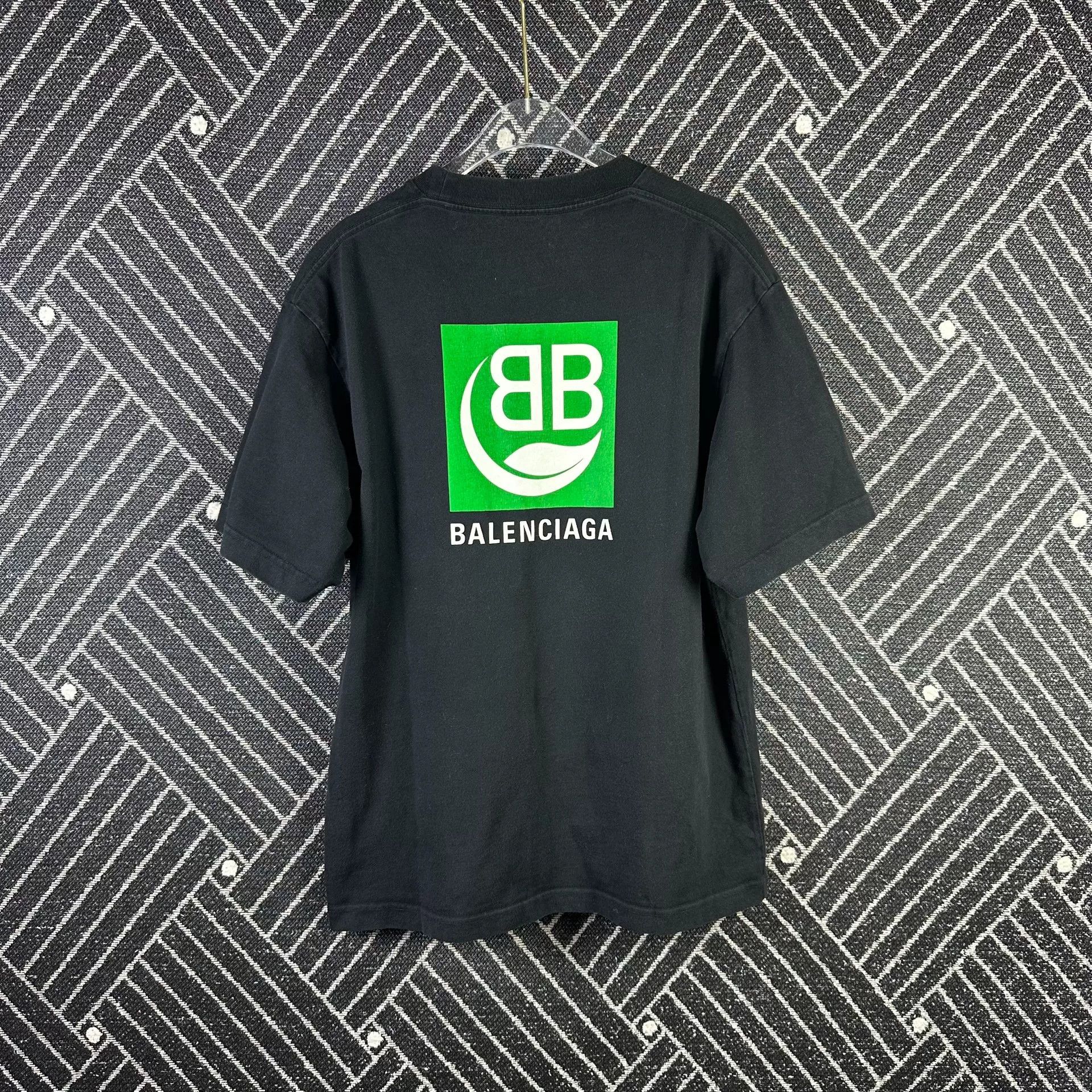 Balenciaga Balenciaga Double B Black Short-Sleeve T-Shirt Size US S / EU 44-46 / 1 - 2 Thumbnail
