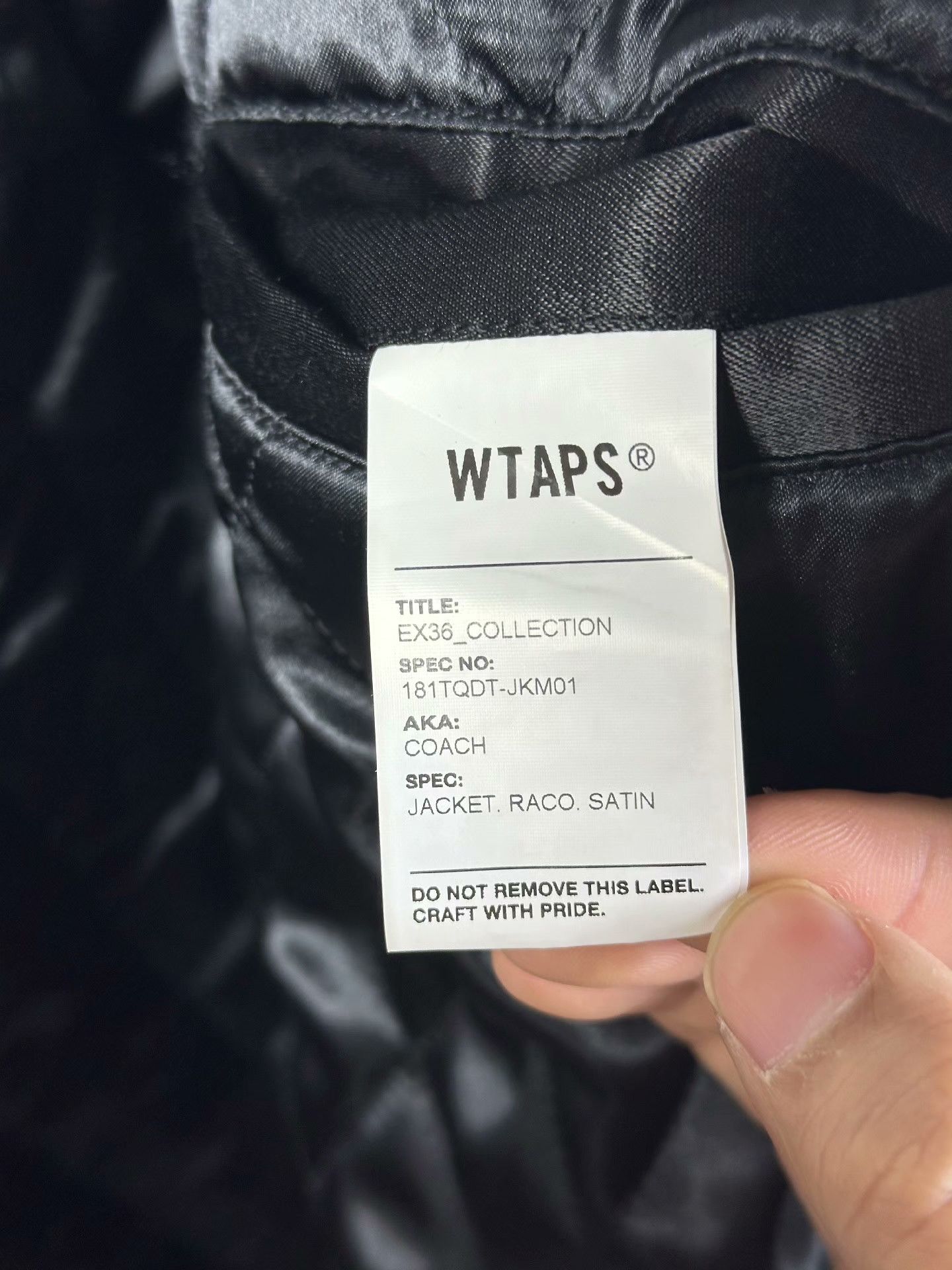 Wtaps WTAPS Black Jacket Size 03 Size US L / EU 52-54 / 3 - 6 Thumbnail