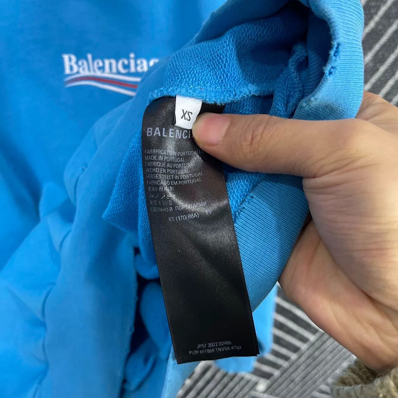 Balenciaga Balenciaga Cola Sky Blue Logo Sweatshirt Size XS / US 0-2 / IT 36-38 - 4 Thumbnail