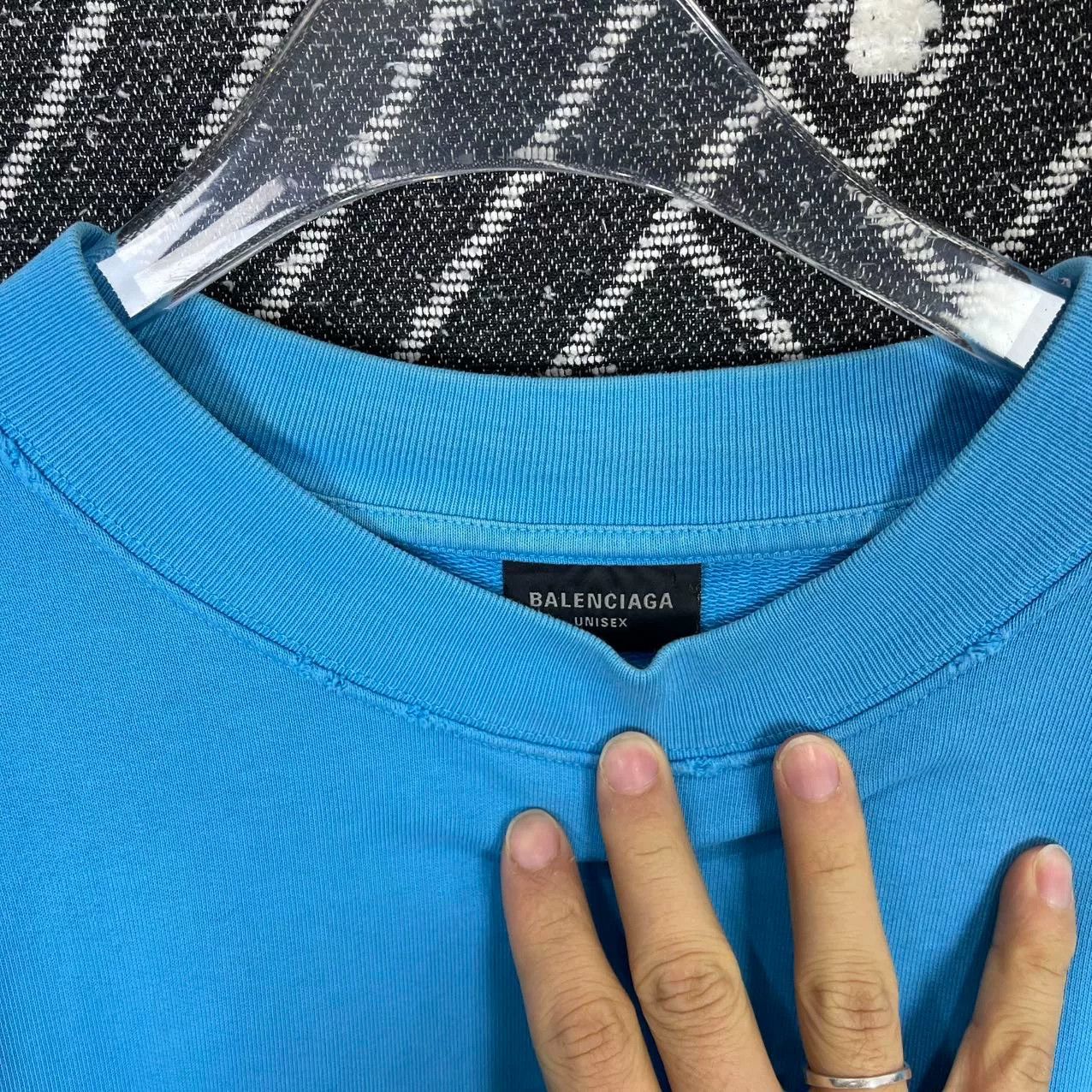 Balenciaga Balenciaga Cola Sky Blue Logo Sweatshirt Size XS / US 0-2 / IT 36-38 - 6 Thumbnail