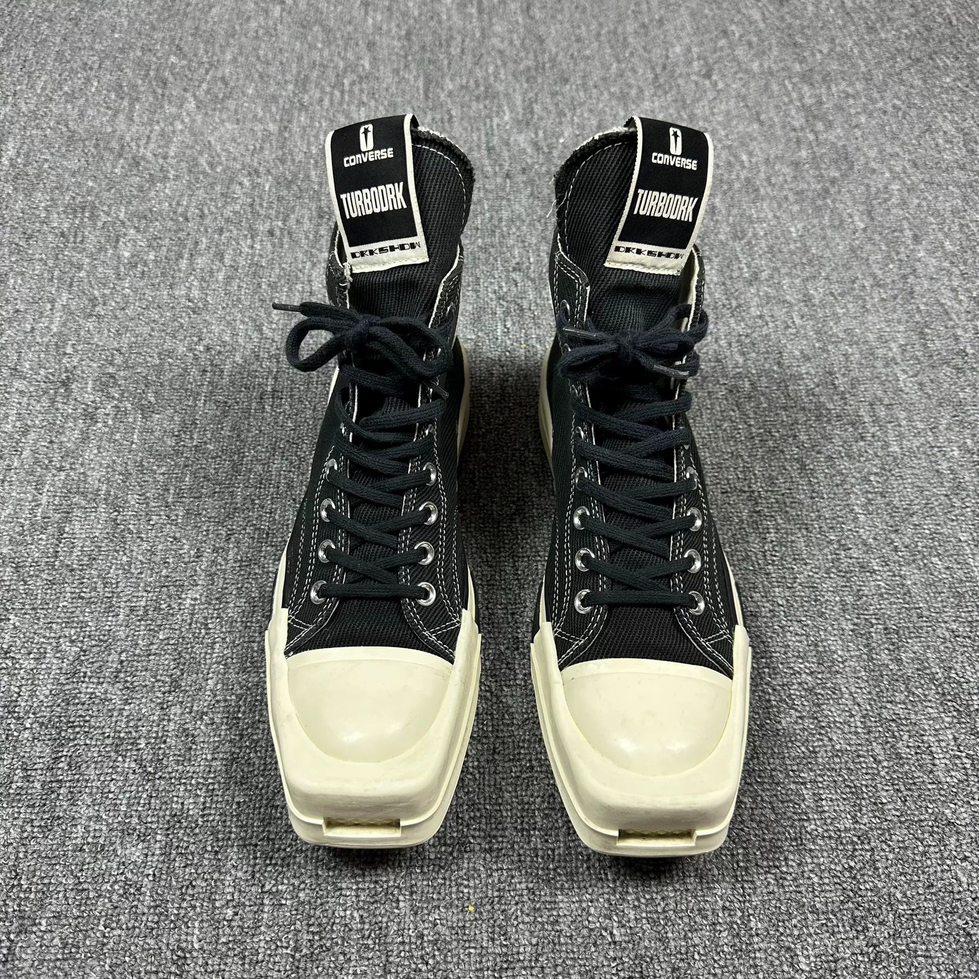 Rick Owens Drkshdw Rick Owens DRKSHDW x Converse 1970s Turbodrk Chuck Taylor High Size US 9.5 / EU 42-43 - 2 Thumbnail