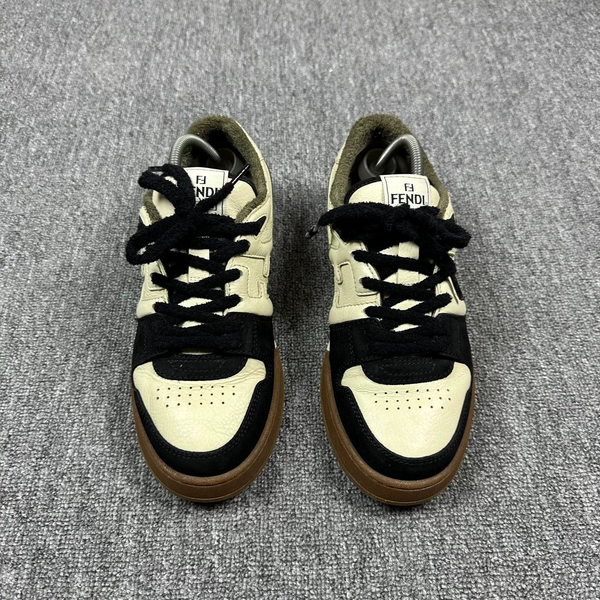 Fendi FENDI Match Leather Low-Top Sneakers Men Size US 9 / EU 42 - 2 Thumbnail