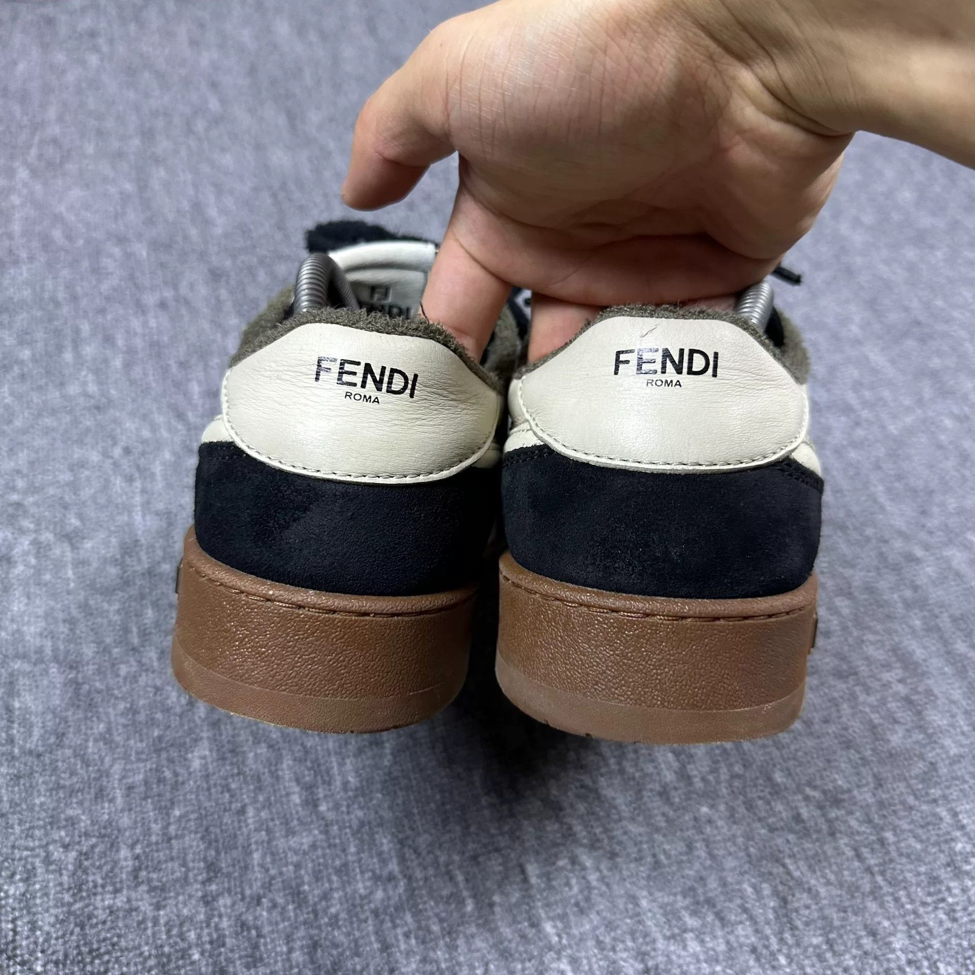 Fendi FENDI Match Leather Low-Top Sneakers Men Size US 9 / EU 42 - 3 Thumbnail