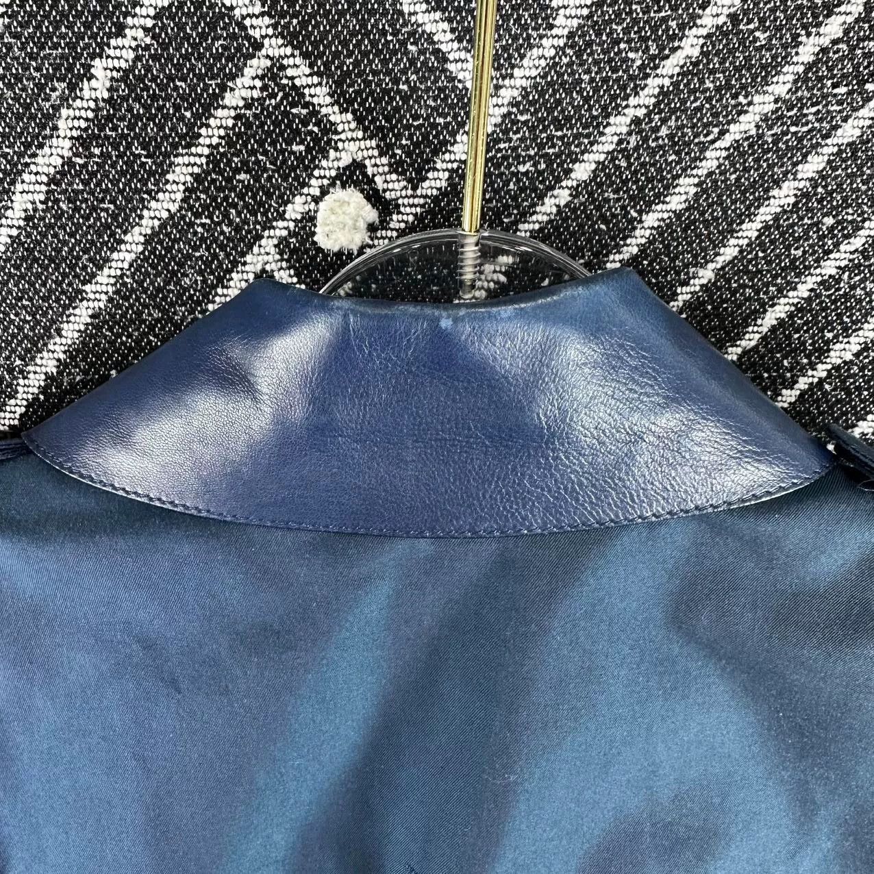 Burberry Burberry Solid Lambskin Panel Trench Coat Size S / US 4 / IT 40 - 9 Thumbnail
