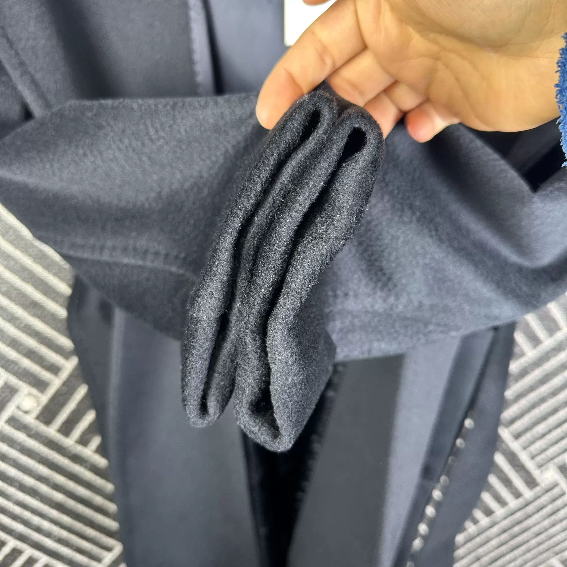 Max Mara MaxMara Rialto Black Bathrobe Coat Size XXS / US 00 / IT 34 - 7 Thumbnail