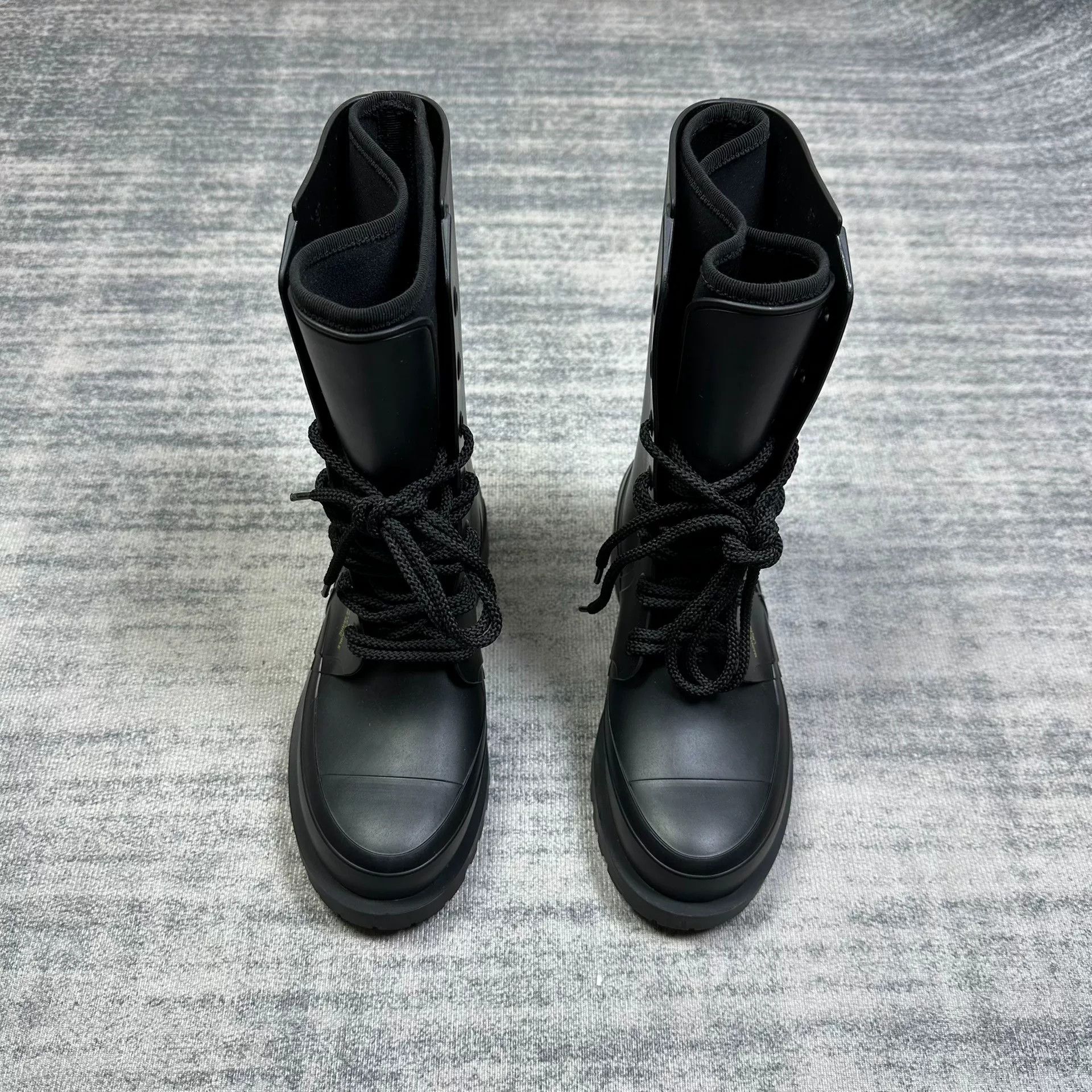 Dior Dior Bee Slogan Lace-Up Black Mid-Calf Boots Size US 6 / IT 36 - 2 Thumbnail