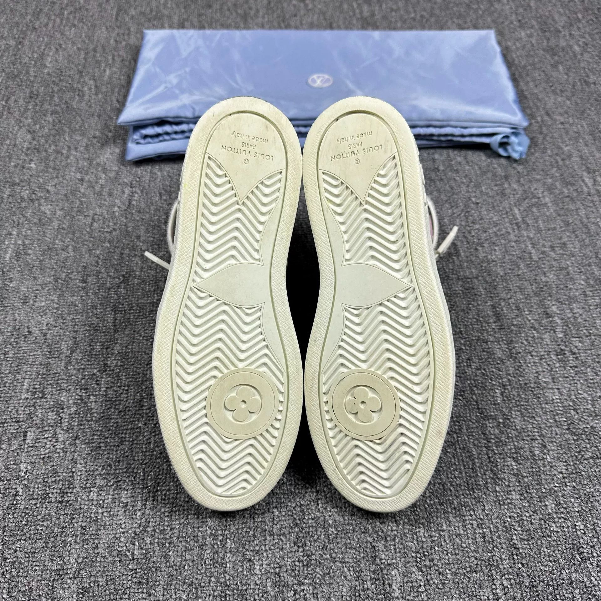 Louis Vuitton LV Macaron High-Top Leather Shoes Size US 5.5 / IT 35.5 - 4 Thumbnail