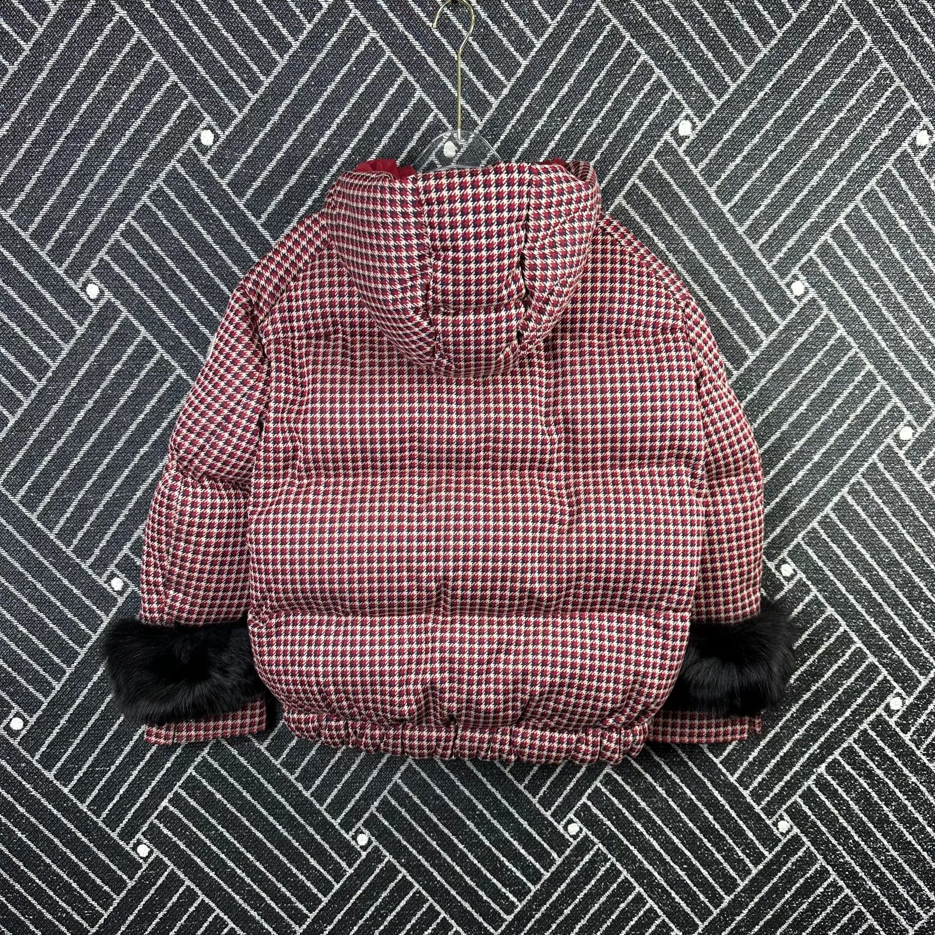 Moncler Moncler Houndstooth Detachable Fur Cuff Size S / US 4 / IT 40 - 2 Thumbnail