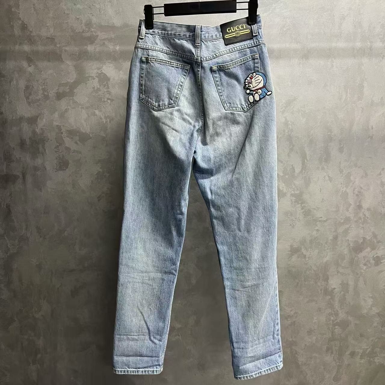 Gucci Gucci Doraemon Collaboration Embroidered Jeans Size 25" / US 0 / IT 36 - 2 Thumbnail