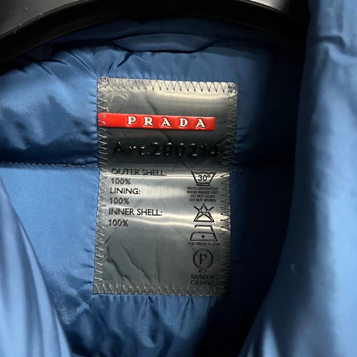 Prada Prada Classic Blue Zip Hooded Jacket Size S / US 4 / IT 40 - 6 Thumbnail