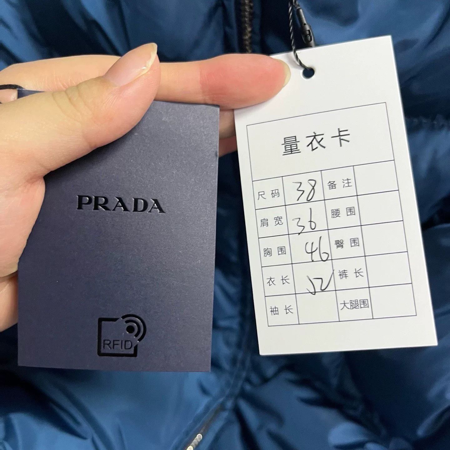 Prada Prada Classic Blue Zip Hooded Jacket Size S / US 4 / IT 40 - 3 Thumbnail
