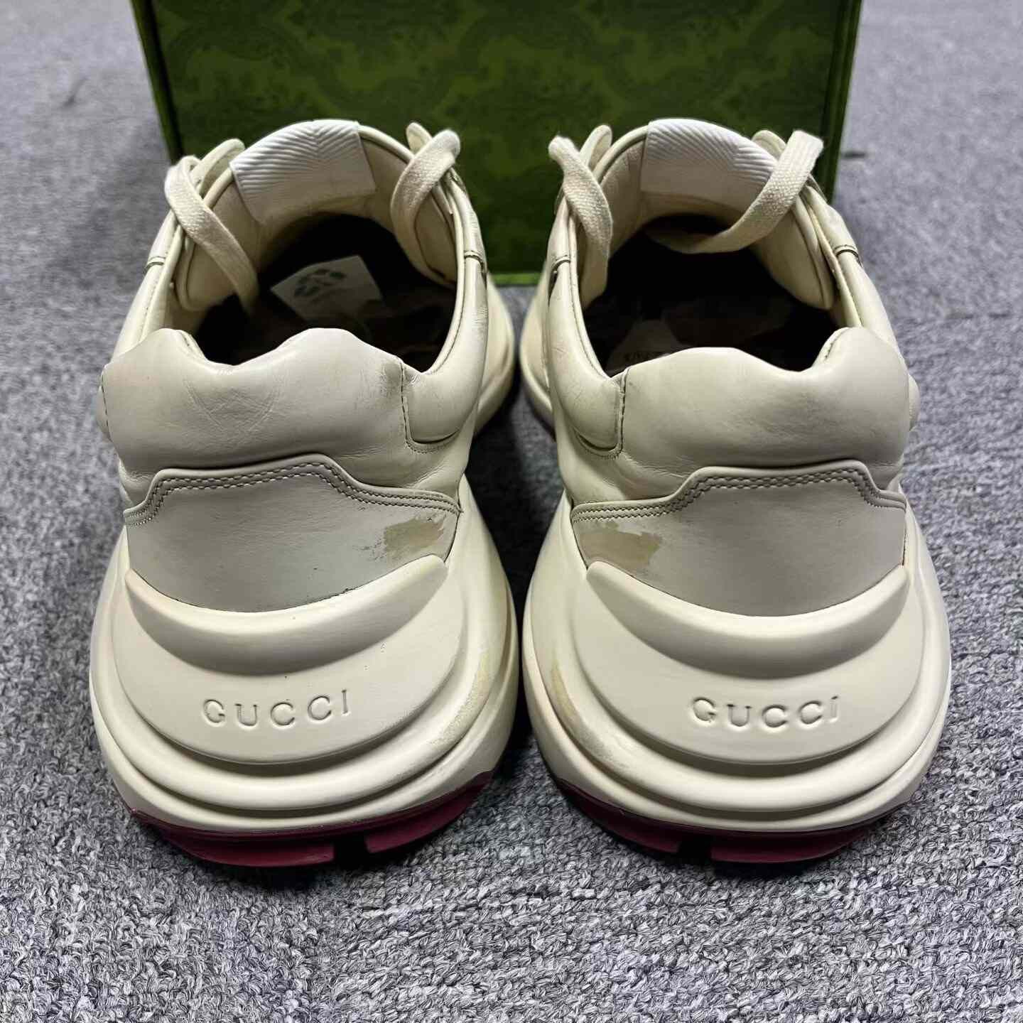 Gucci Gucci White Synthetic Leather Dad Shoes Size US 9.5 / EU 42-43 - 6 Thumbnail