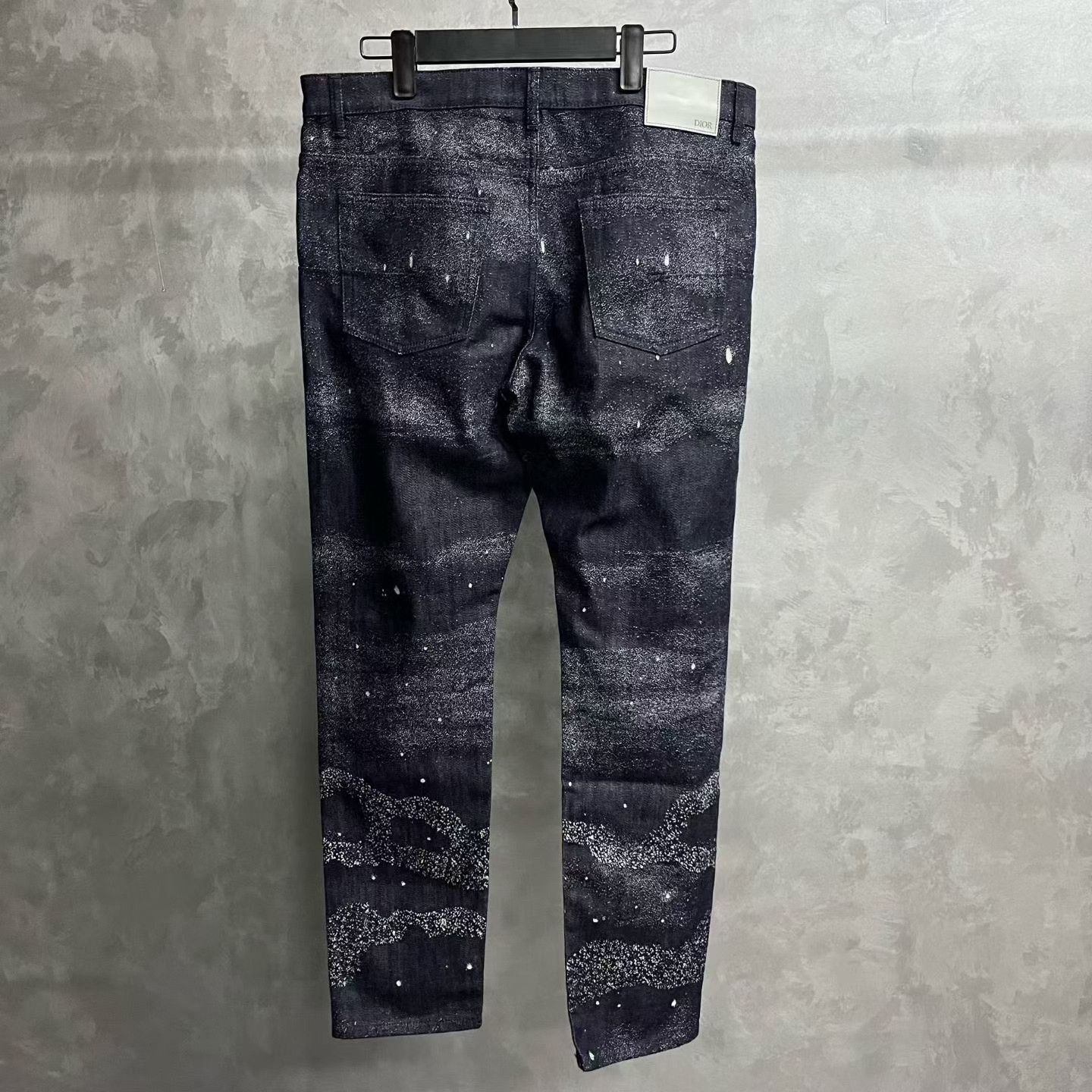 Dior Dior Black Dip-Dye Print Mid-Rise Jeans Size US 34 / EU 50 - 2 Thumbnail