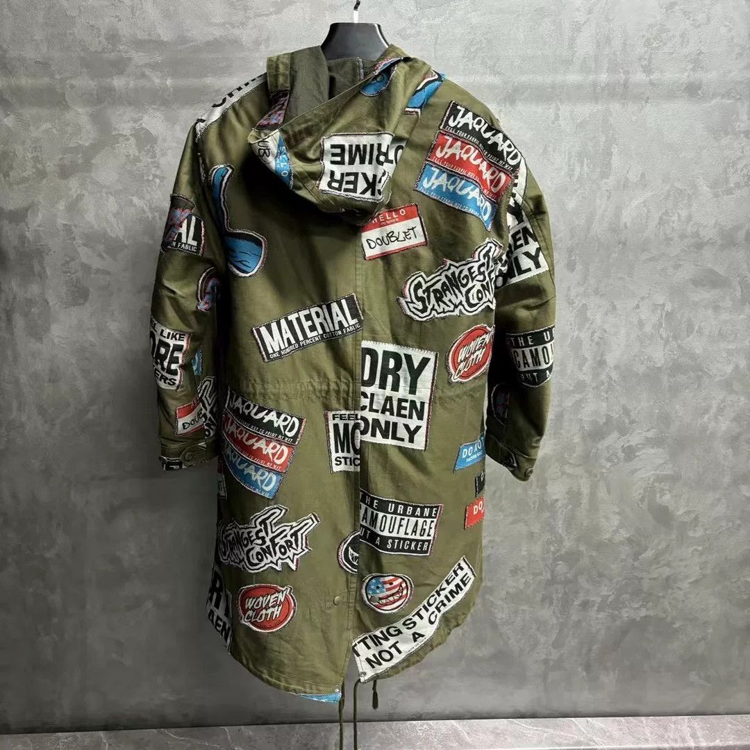 Doublet doublet Army Green Badge Fleece Parka Size US S / EU 44-46 / 1 - 2 Thumbnail